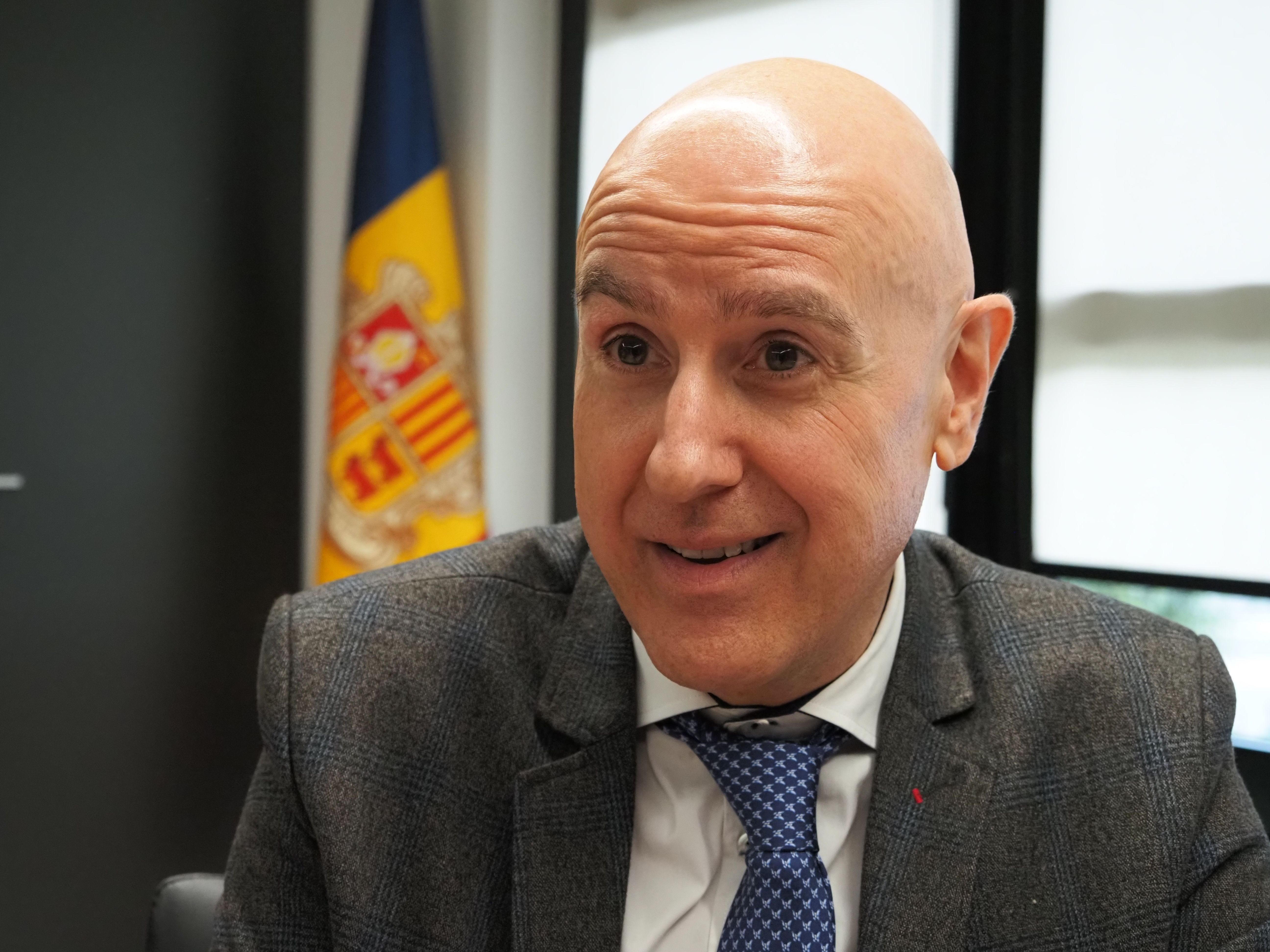 Quim Dolsa durant l'entrevista. // M. P.