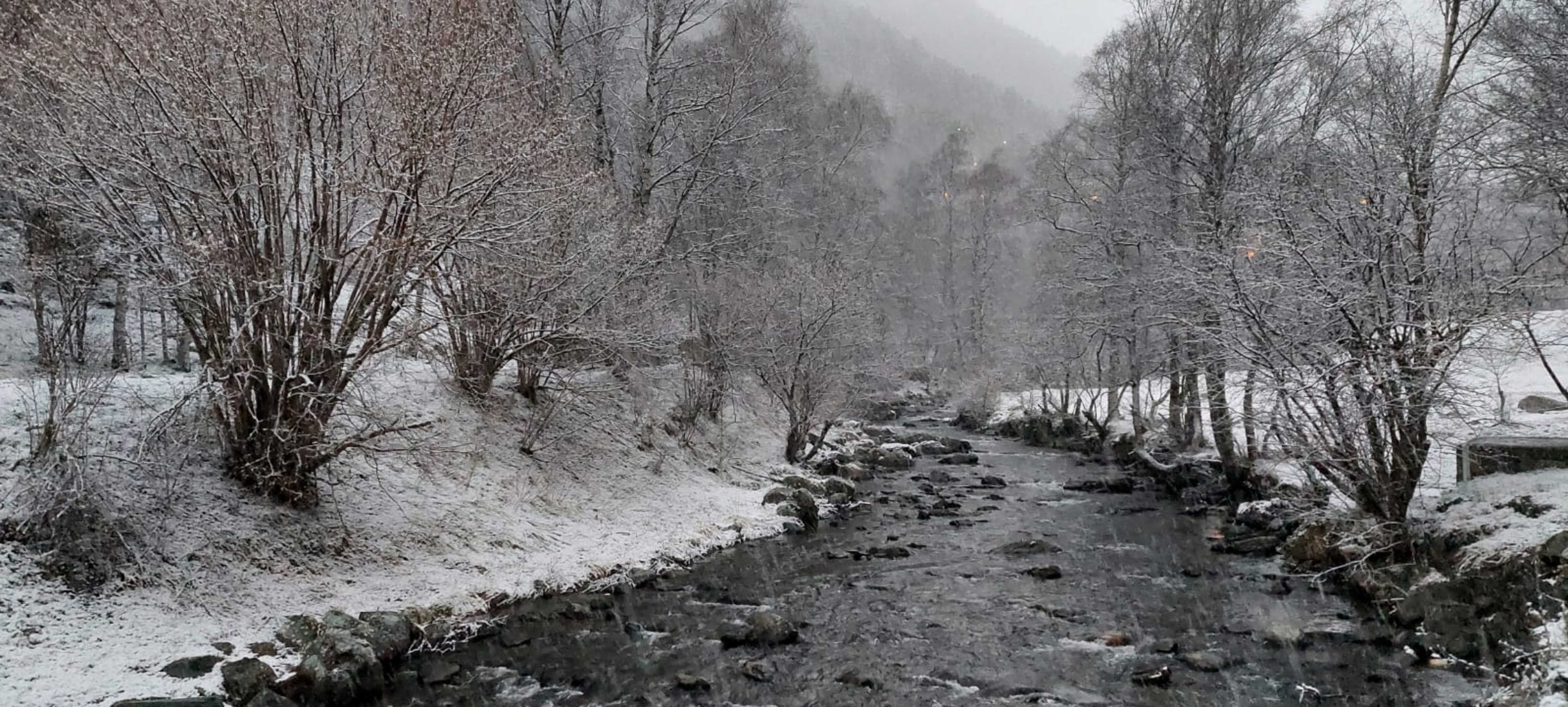 El riu al seu per per la Cortinada.