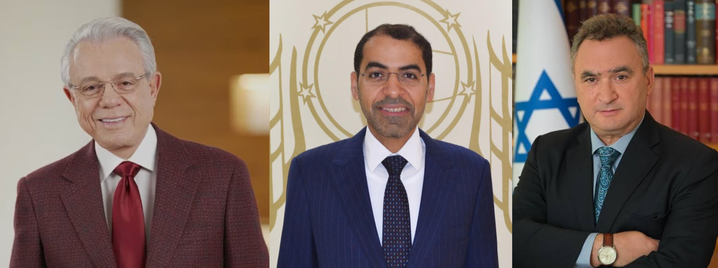 D'esquerra a dreta: Benjamin León jr (EUA); Saleh Ahmad Alsuwaidi (Emirats); Joshua L. Zarka (Israel).