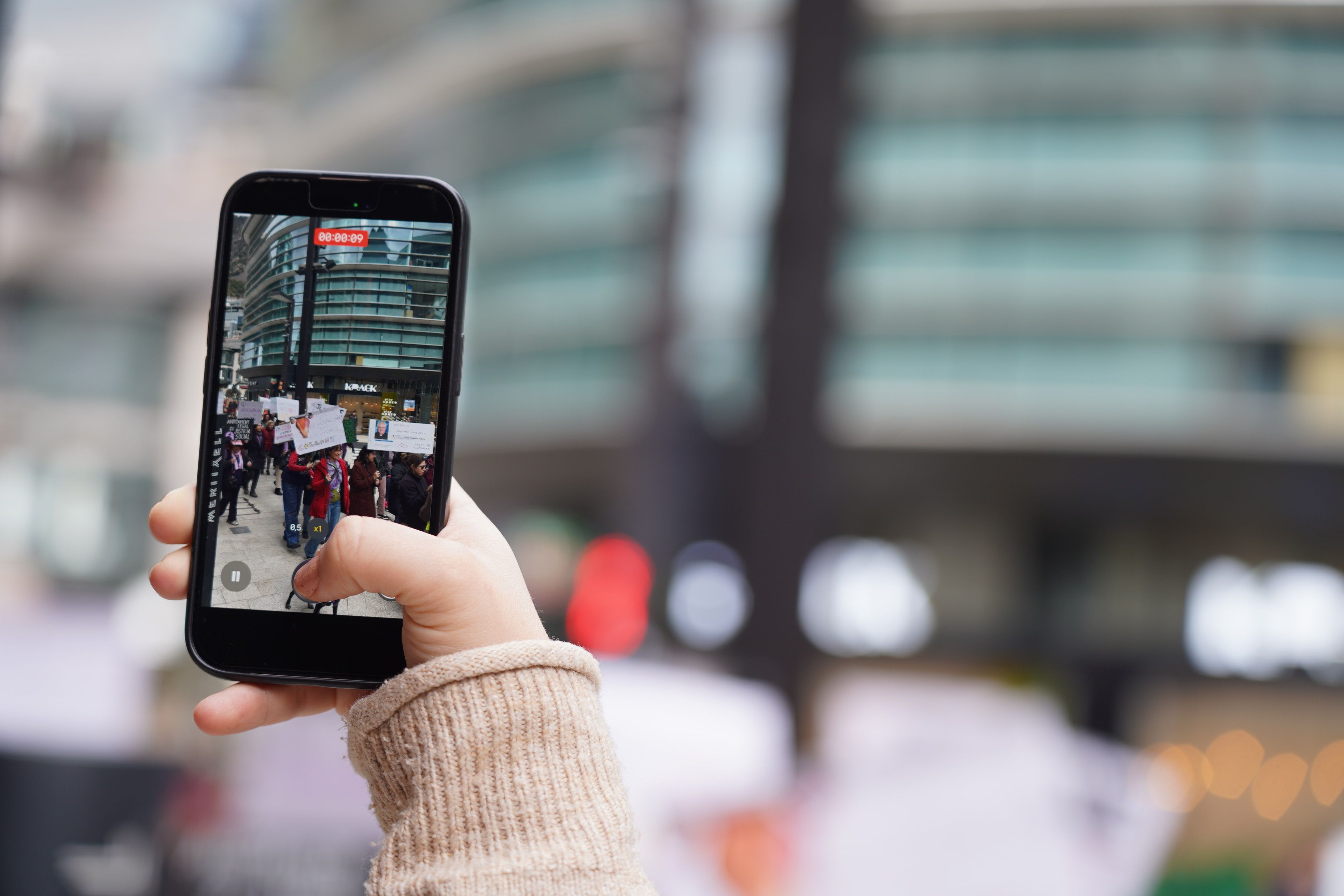 La protesta ha estat recollida en imatges per molta gent.