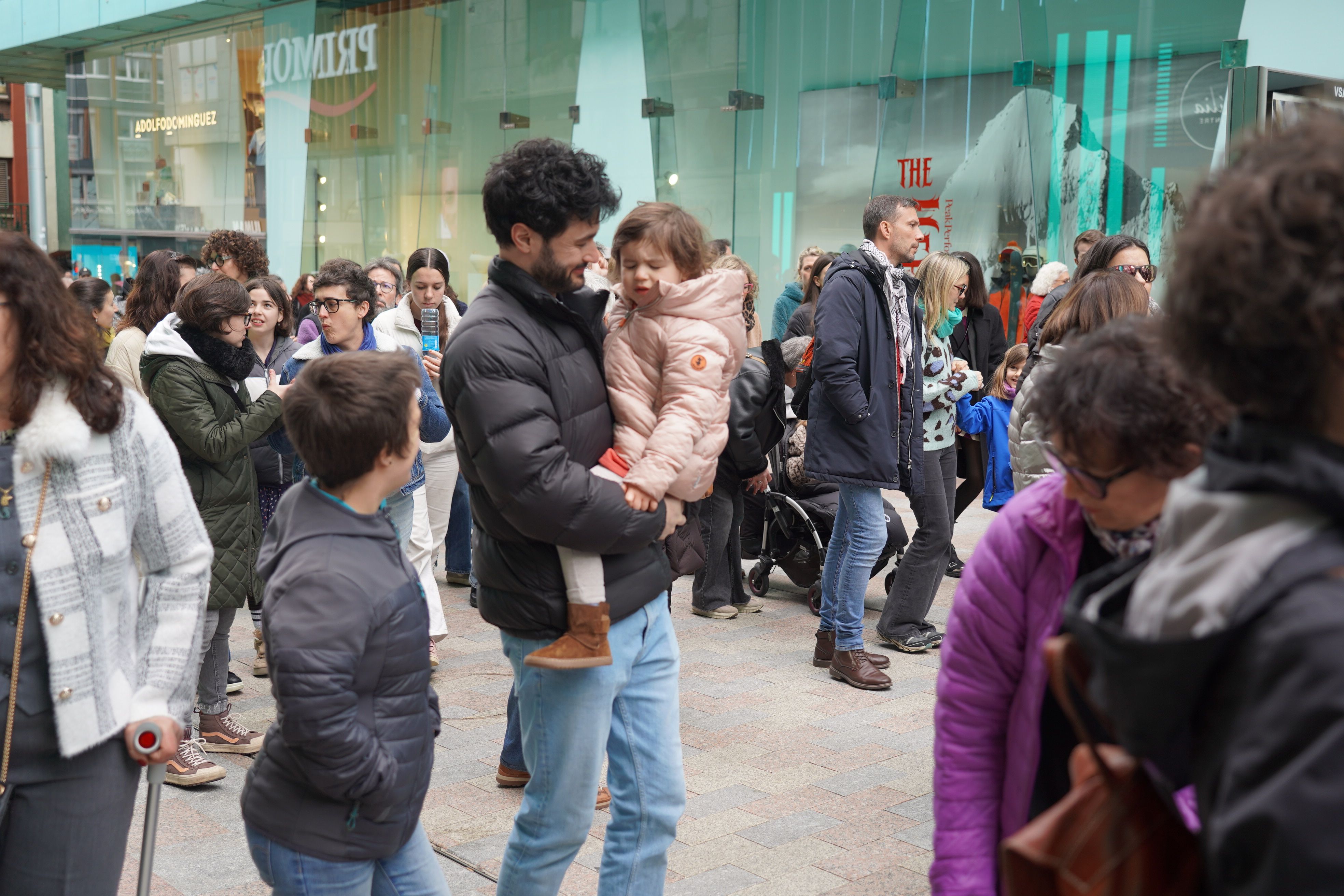 El líder de Concòrdia, Cerni Escalé, i la seva filla.