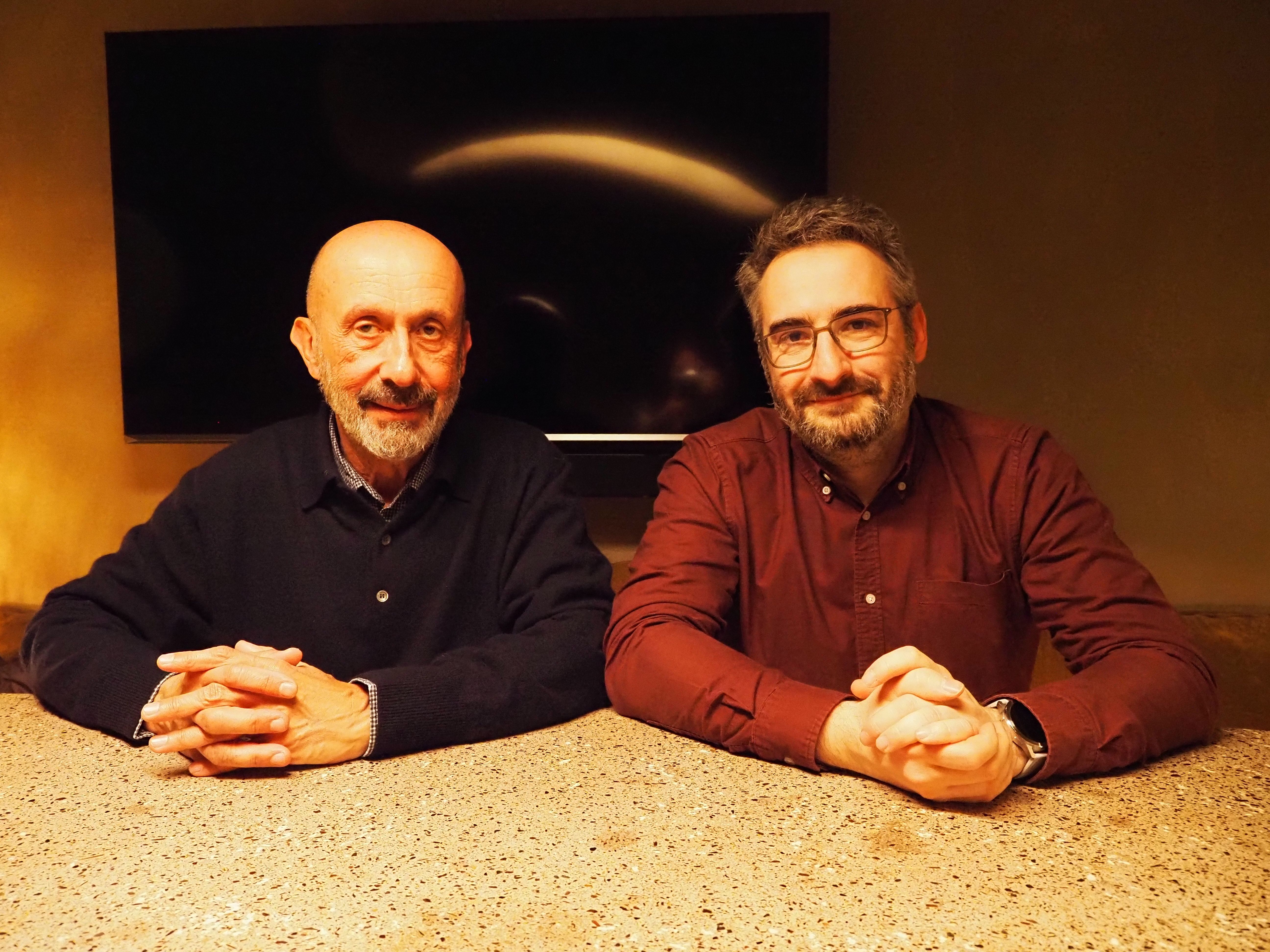 Benazet i Jover durant l'entrevista. // M. P.