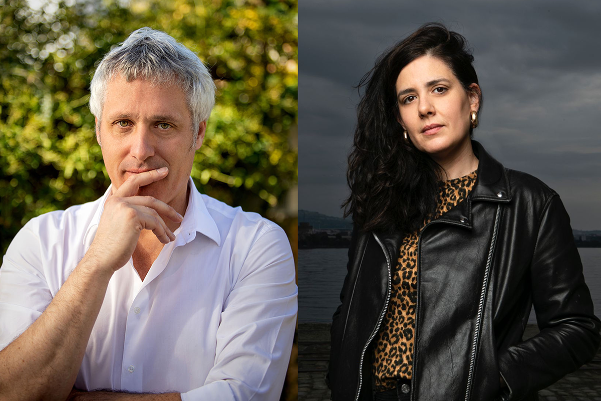 Els directors de cinema Marc Recha i Belén Funes.