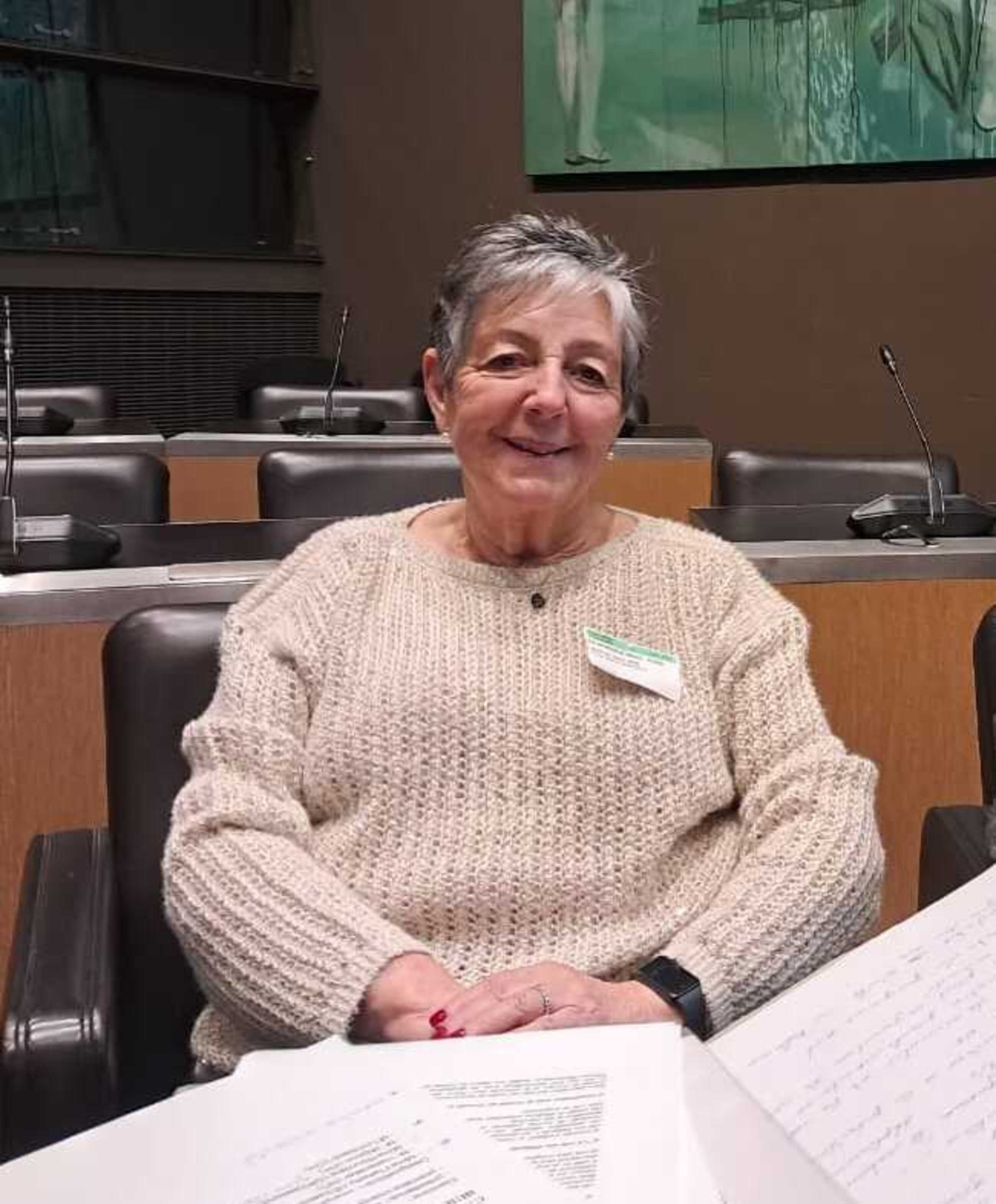 Rosa Maria Mandicó divendres passat a París.