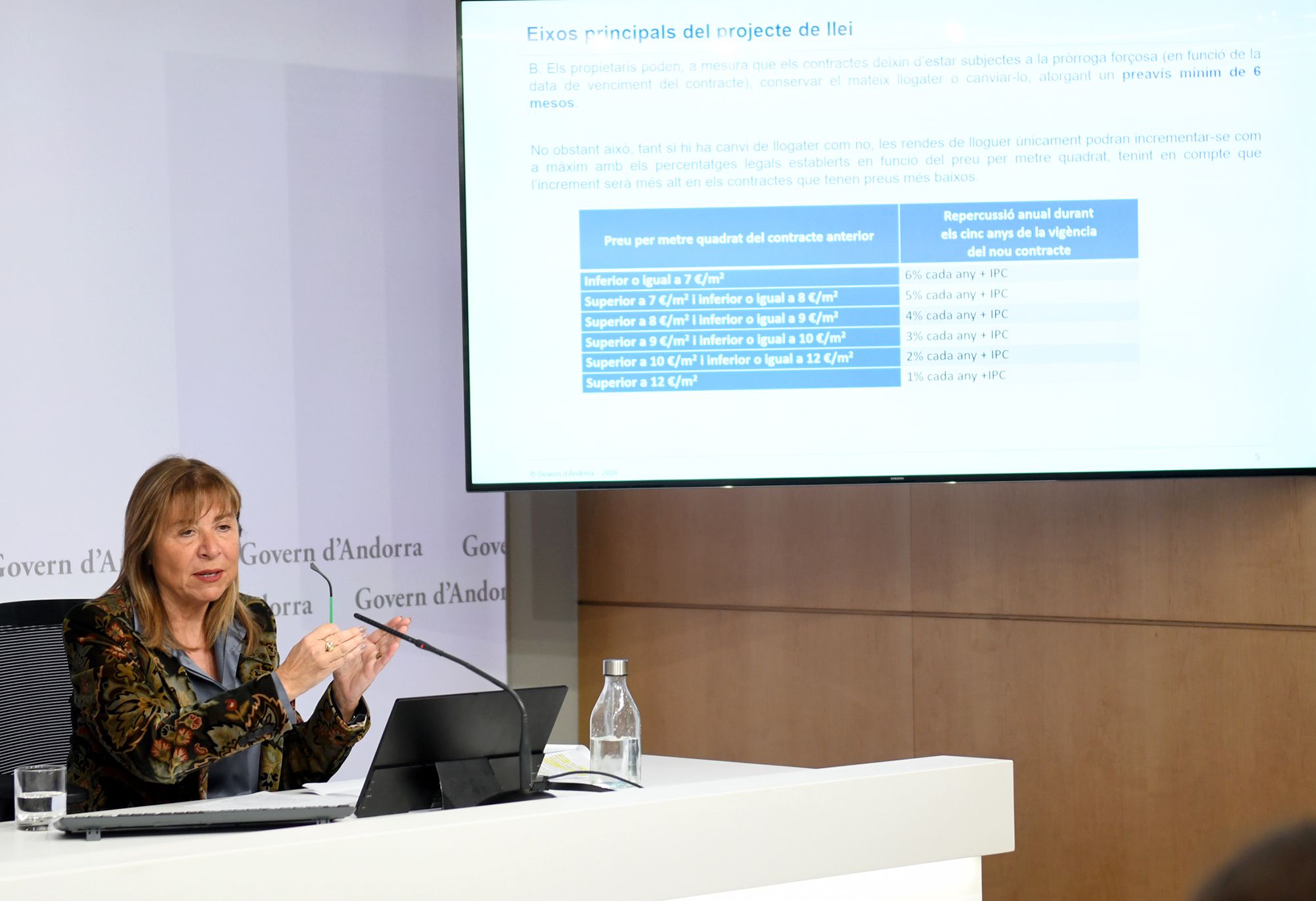 Marsol ha presentat els detalls de la llei.