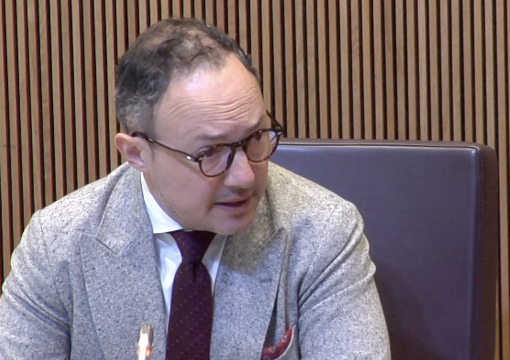 Xavier Espot durant la intervenció.