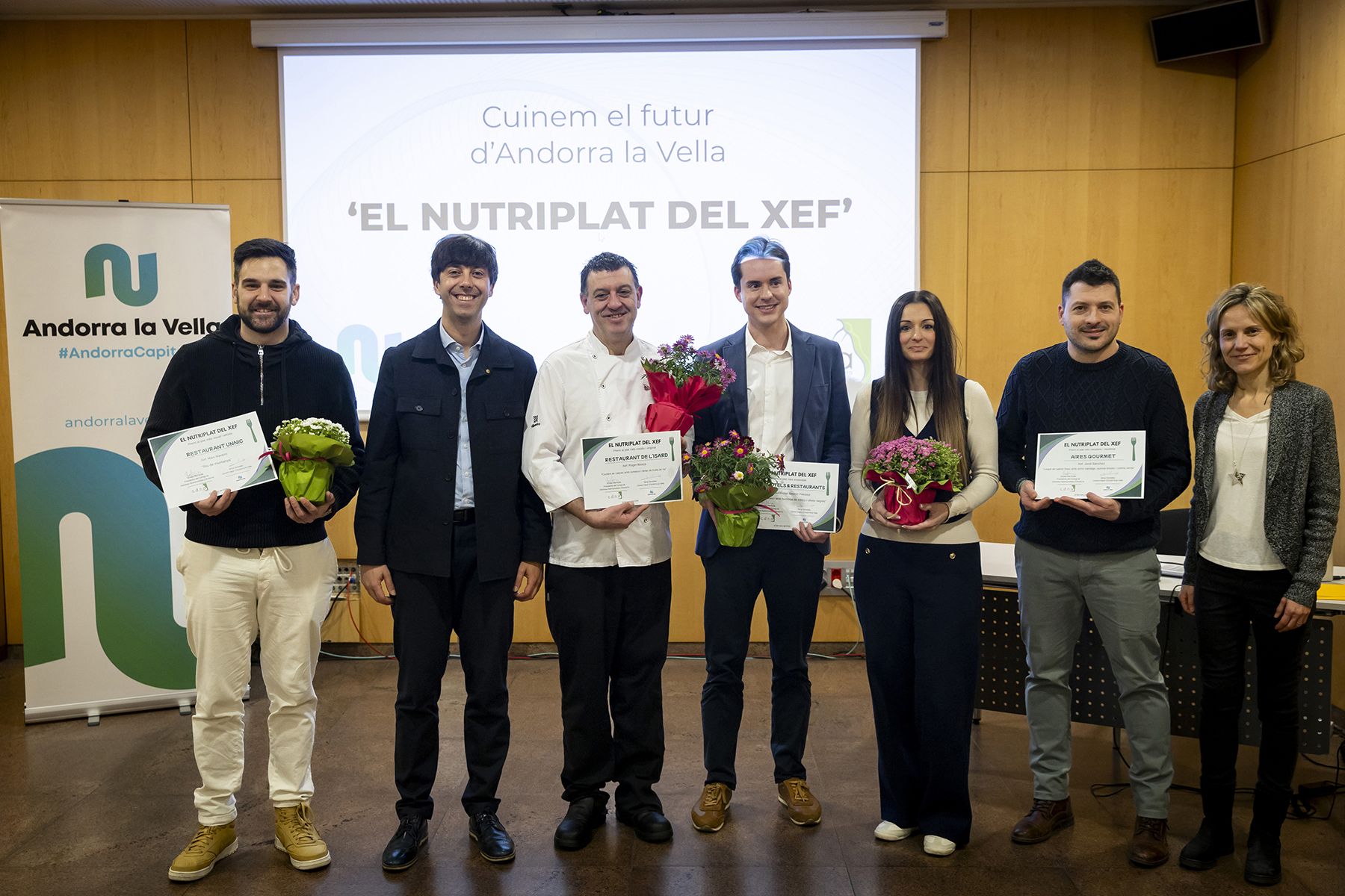 Premiades quatre propostes gastronòmiques del concurs ‘El Nutriplat del Xef’ per impulsar la cuina saludable i sostenible.