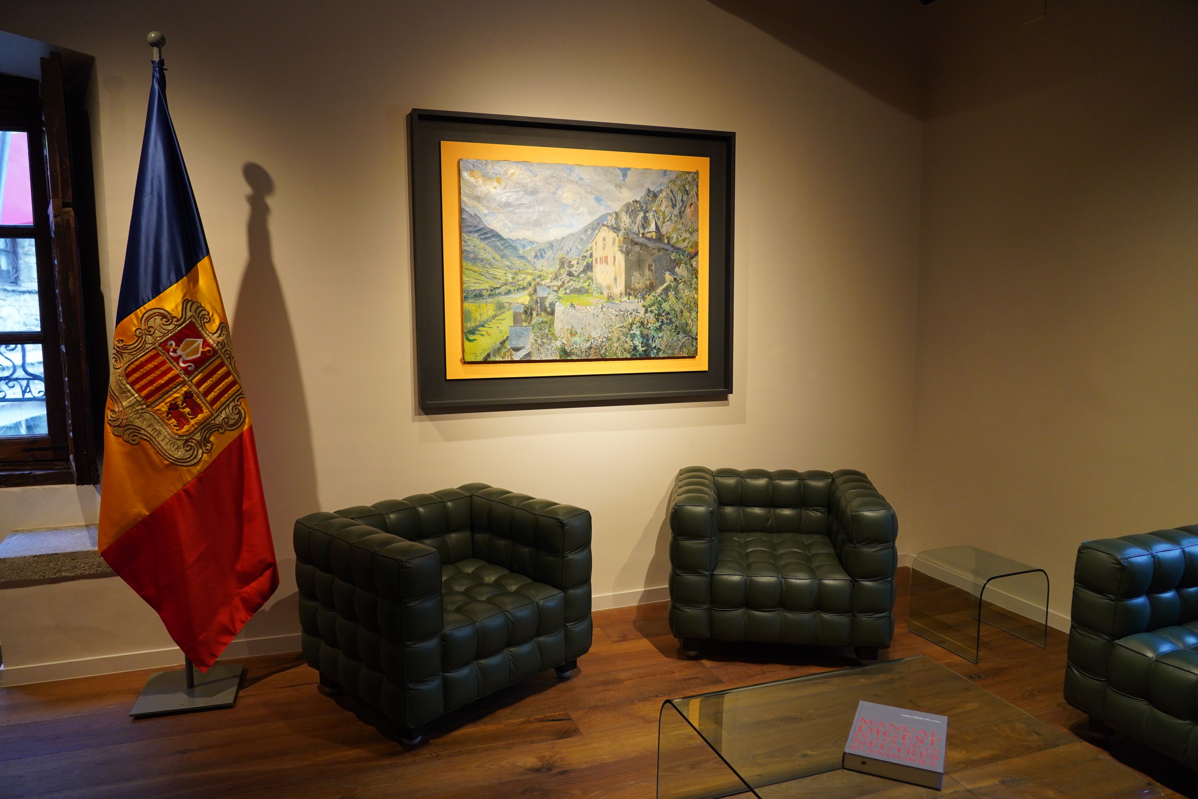 Espai de recepció de la Casa de la Vall.