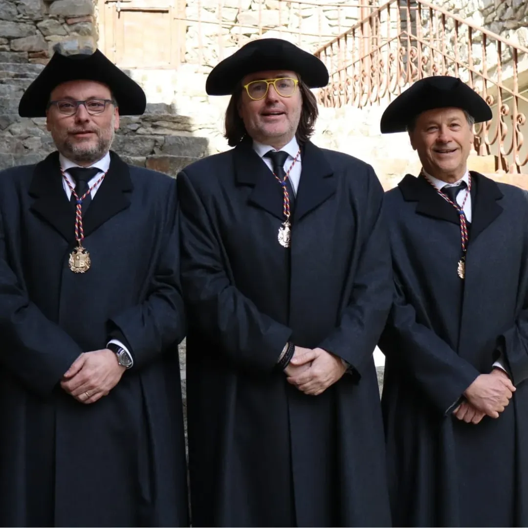 Manel Linares, Carles Naudi i Victor Pintos del grup parlamentari de CC. // CC