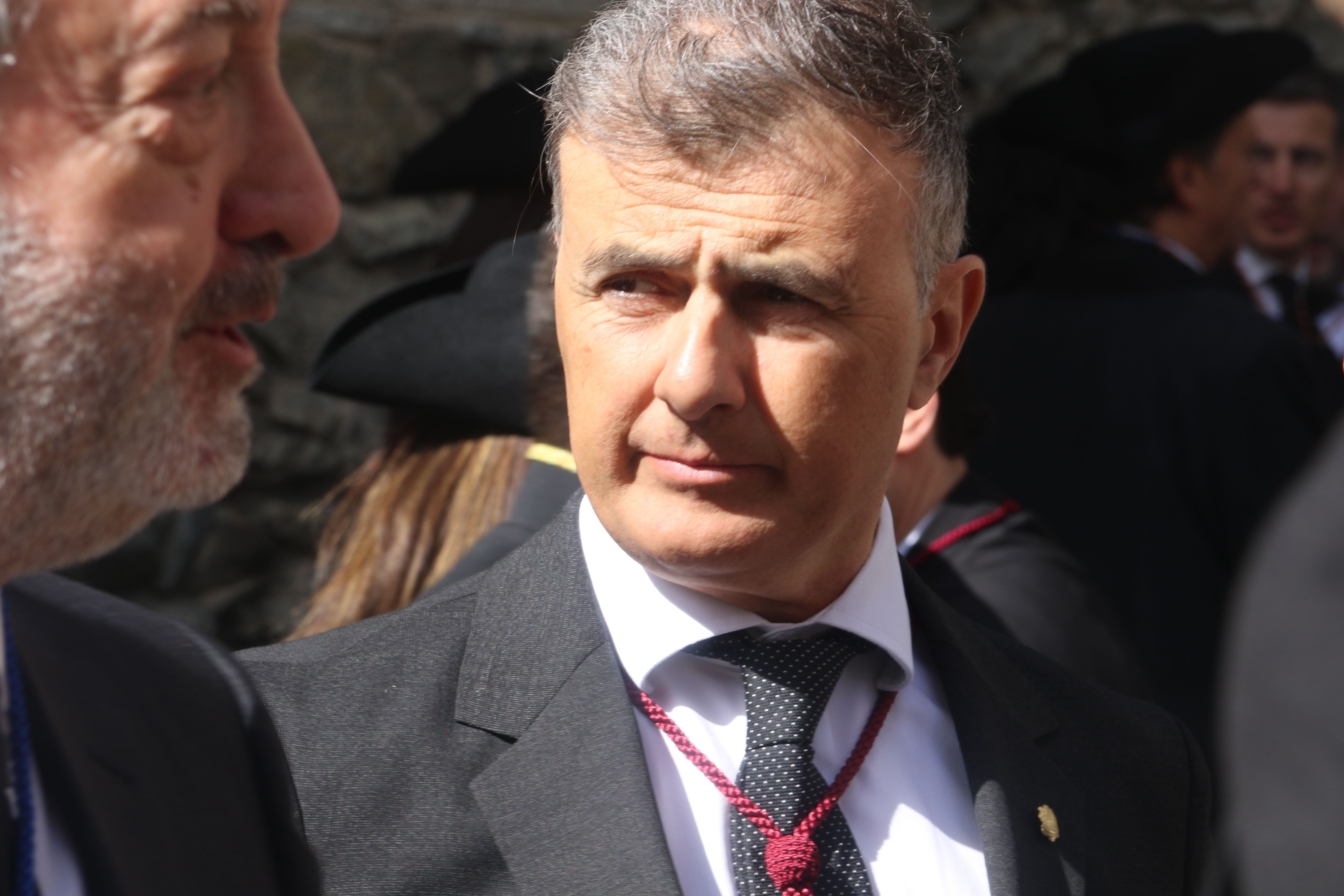 El ministre de Funció Pública, Marc Rossell, aquest migdia durant els actes institucionals de la Constitució.