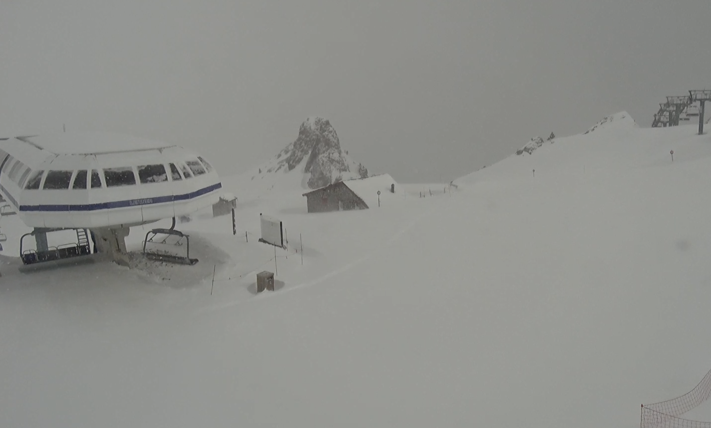 La zona de la coma d'Arcalís, aquest matí de diumenge.