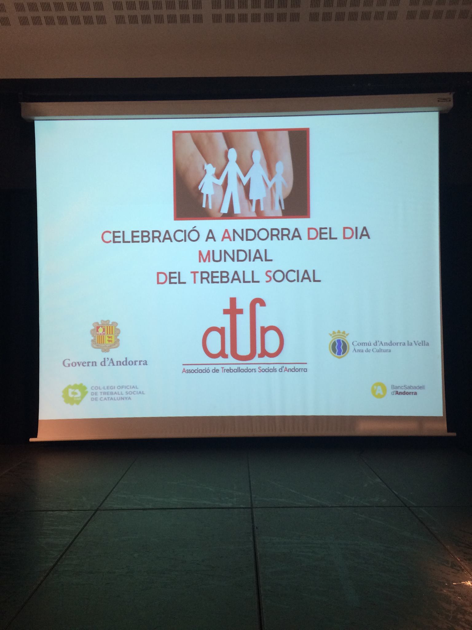 Una celebració del Dia Mundial del Treball Social.