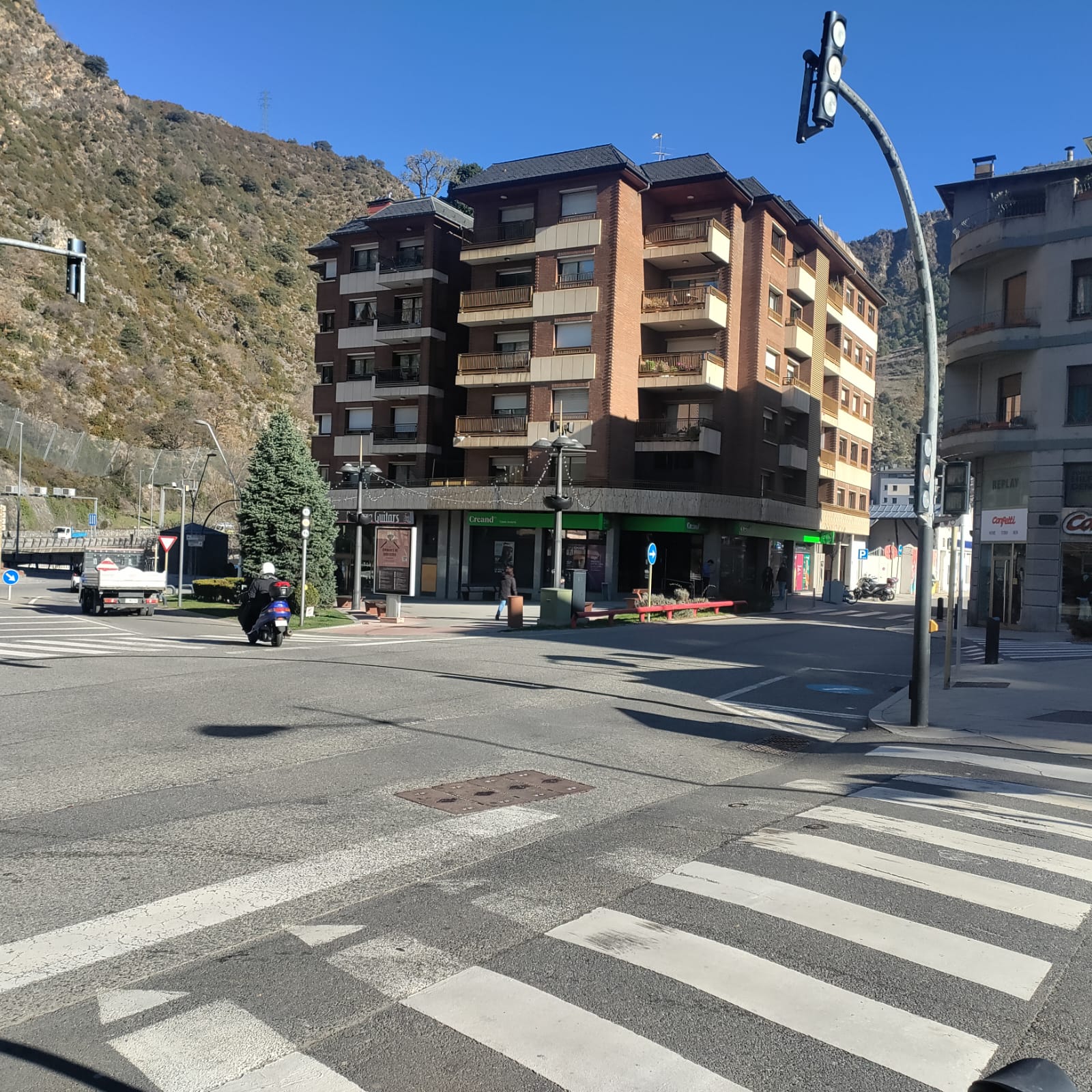 Zona on hi ha hagut l'accident, aquest matí.