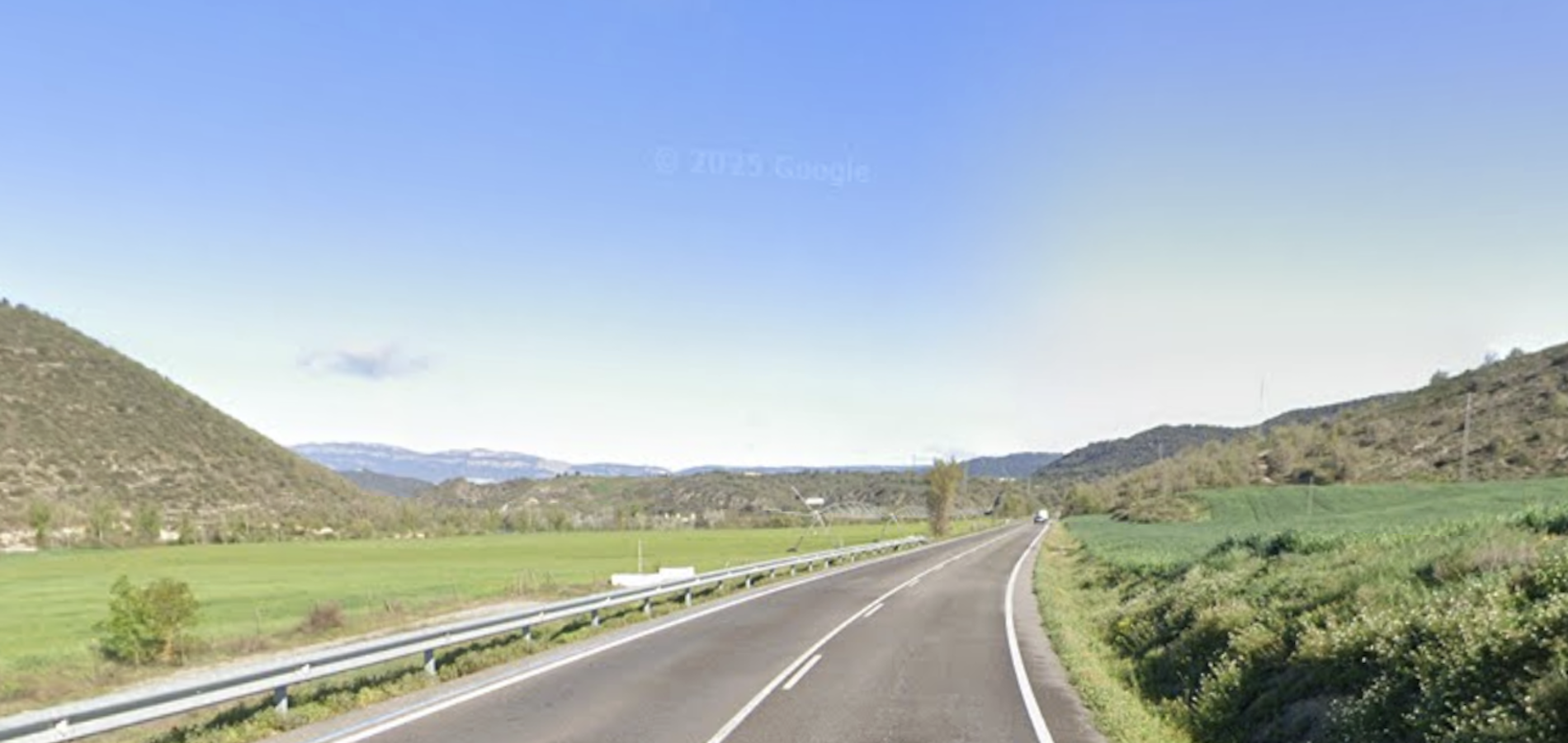 Part de la C-1412a, via on ha tingut lloc l’accident.