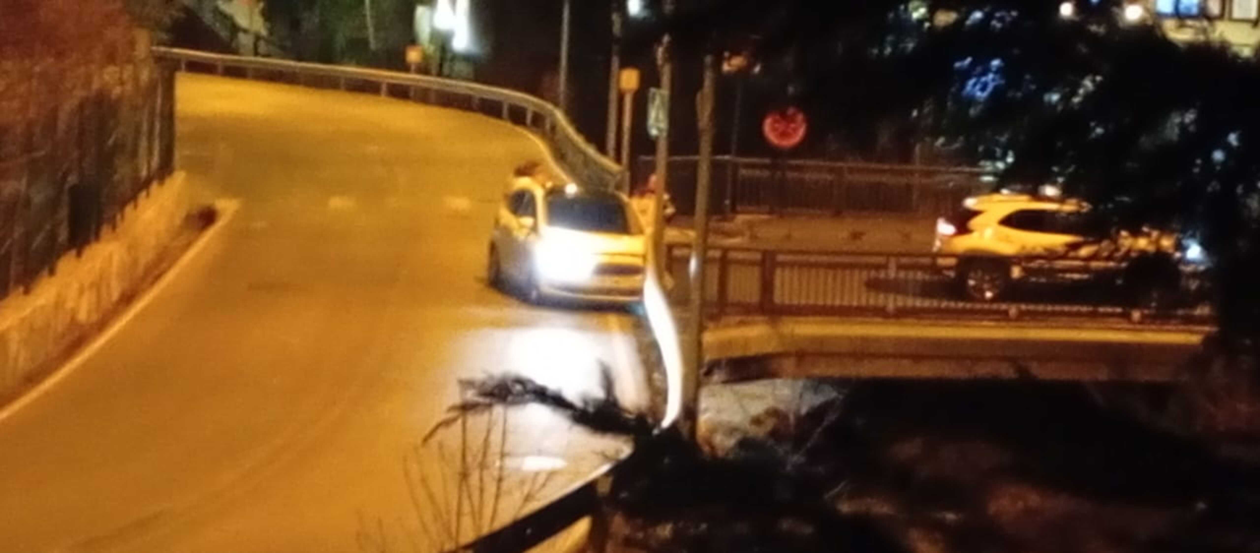 El vehicle accidentat anit a Arinsal.