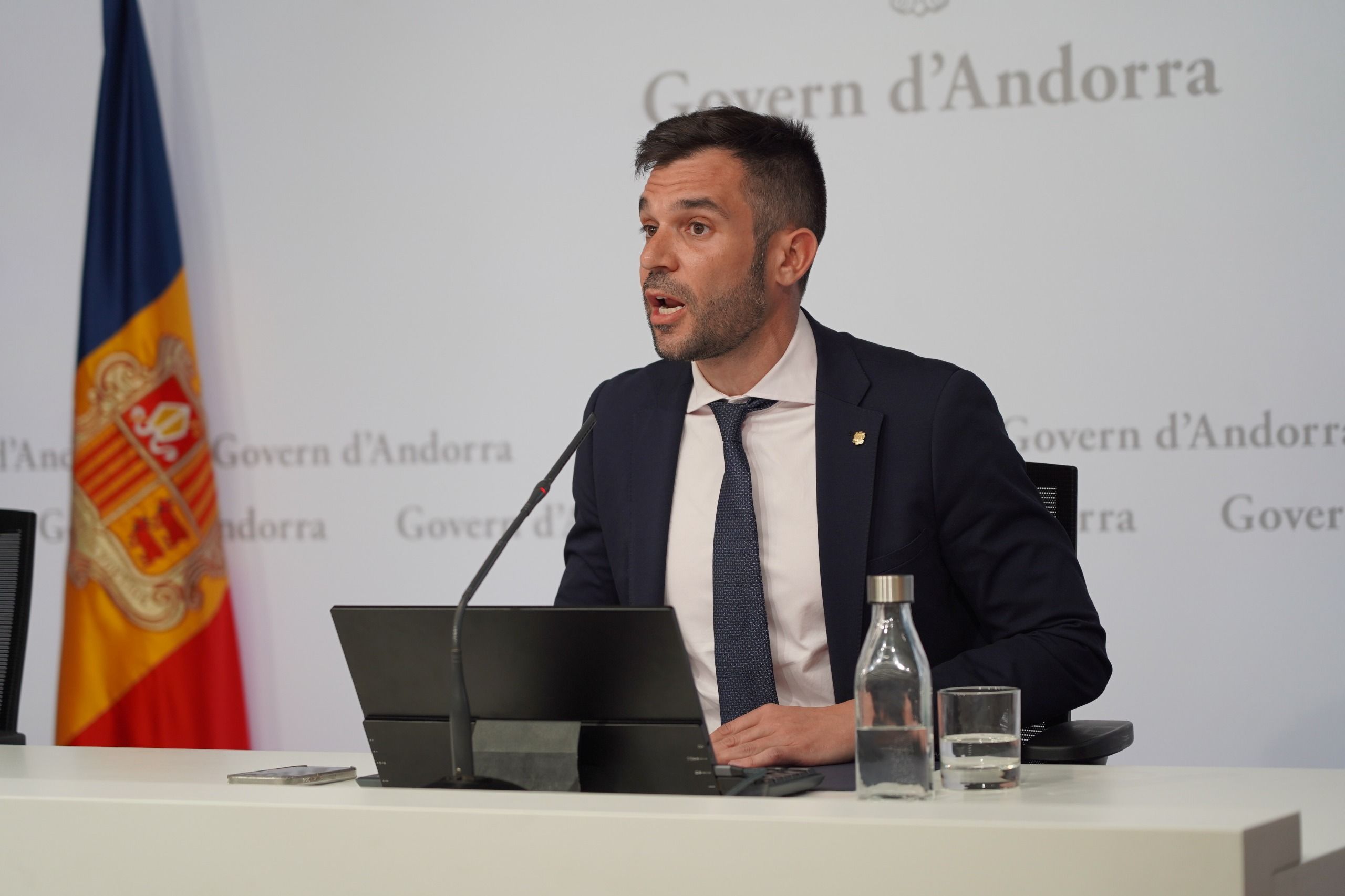 El secretari d’Estat de Transició Energètica, Transports i Mobilitat, David Forné, durant la seva compareixença.