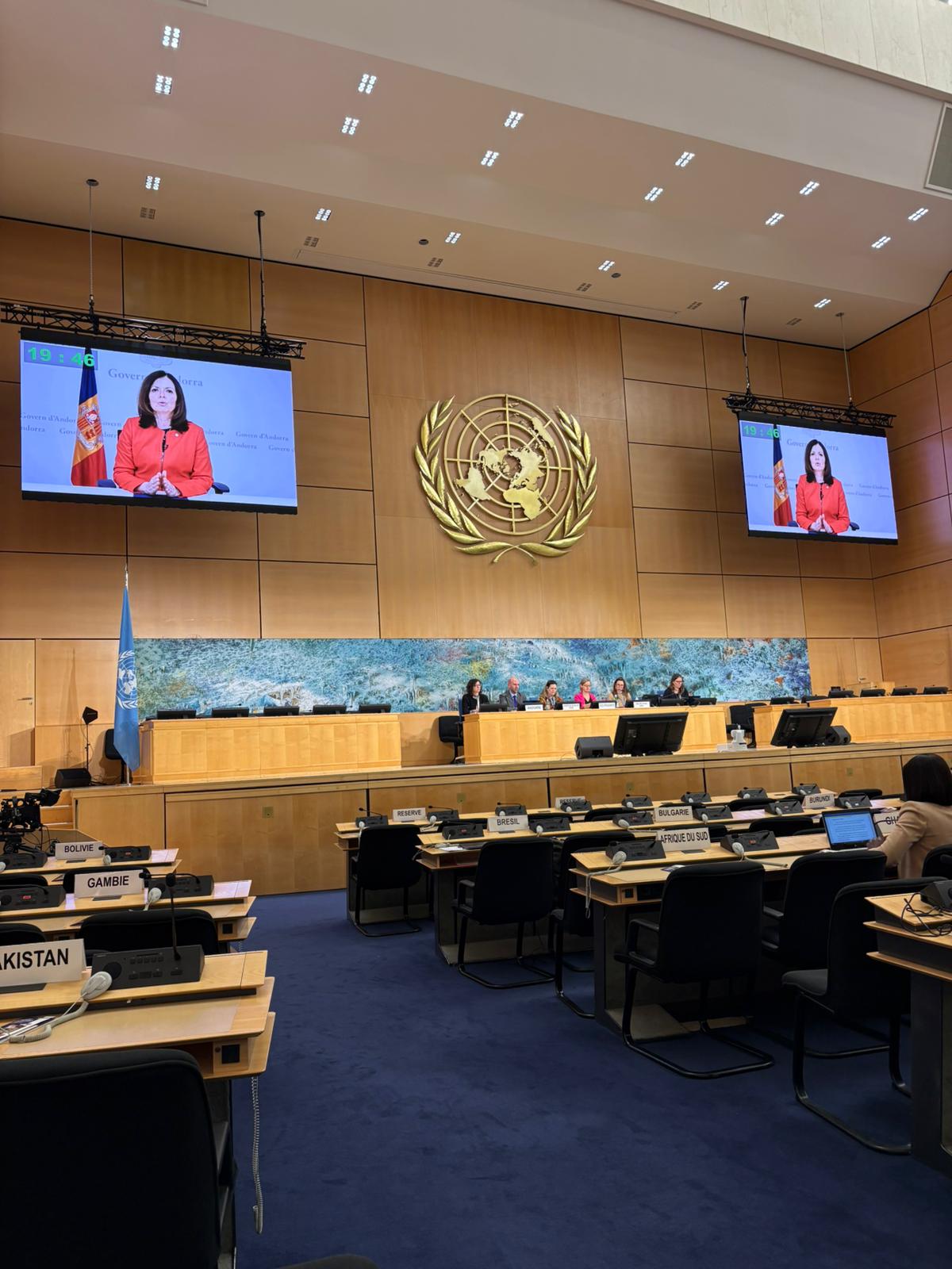 Moment del discurs de la ministra Imma Tor.