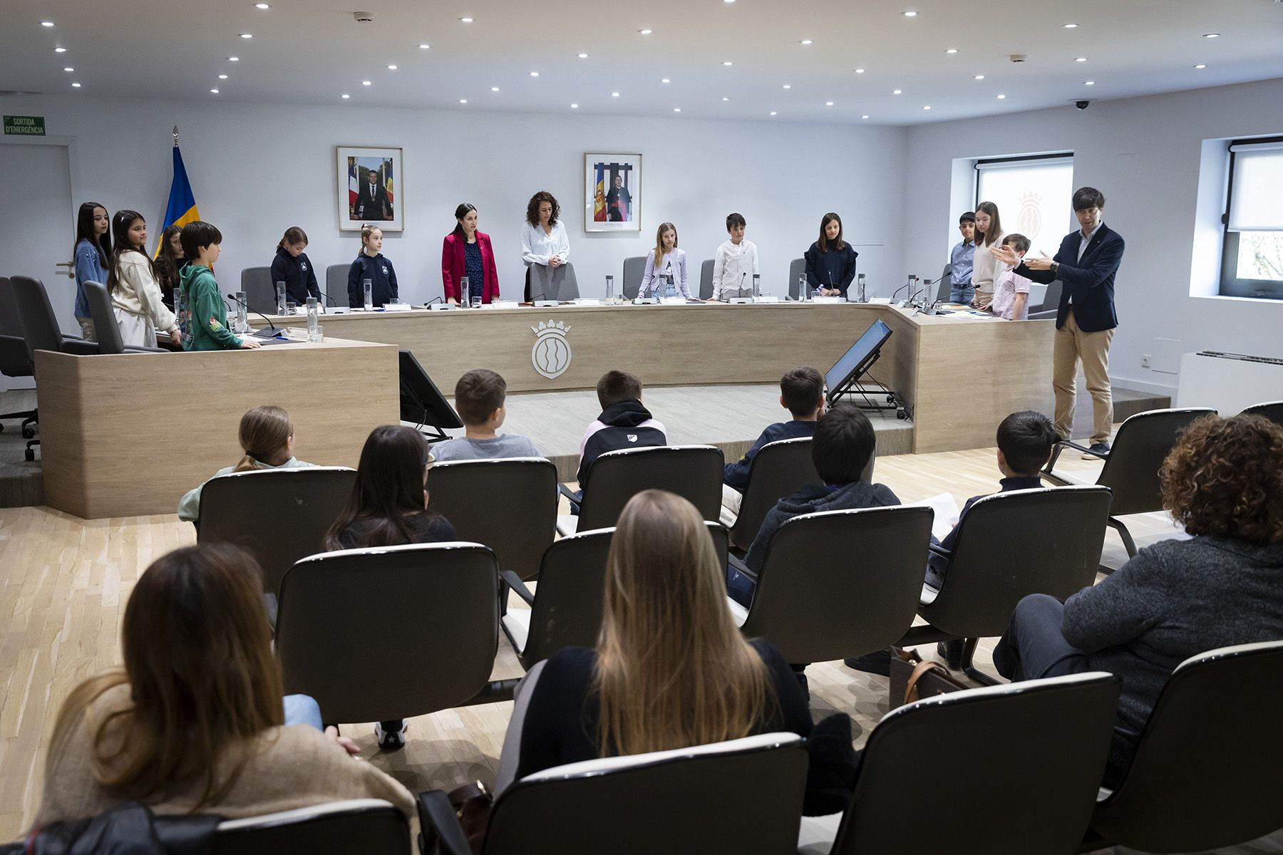 Sessió del Consell d'Infants d'Andorra la Vella.