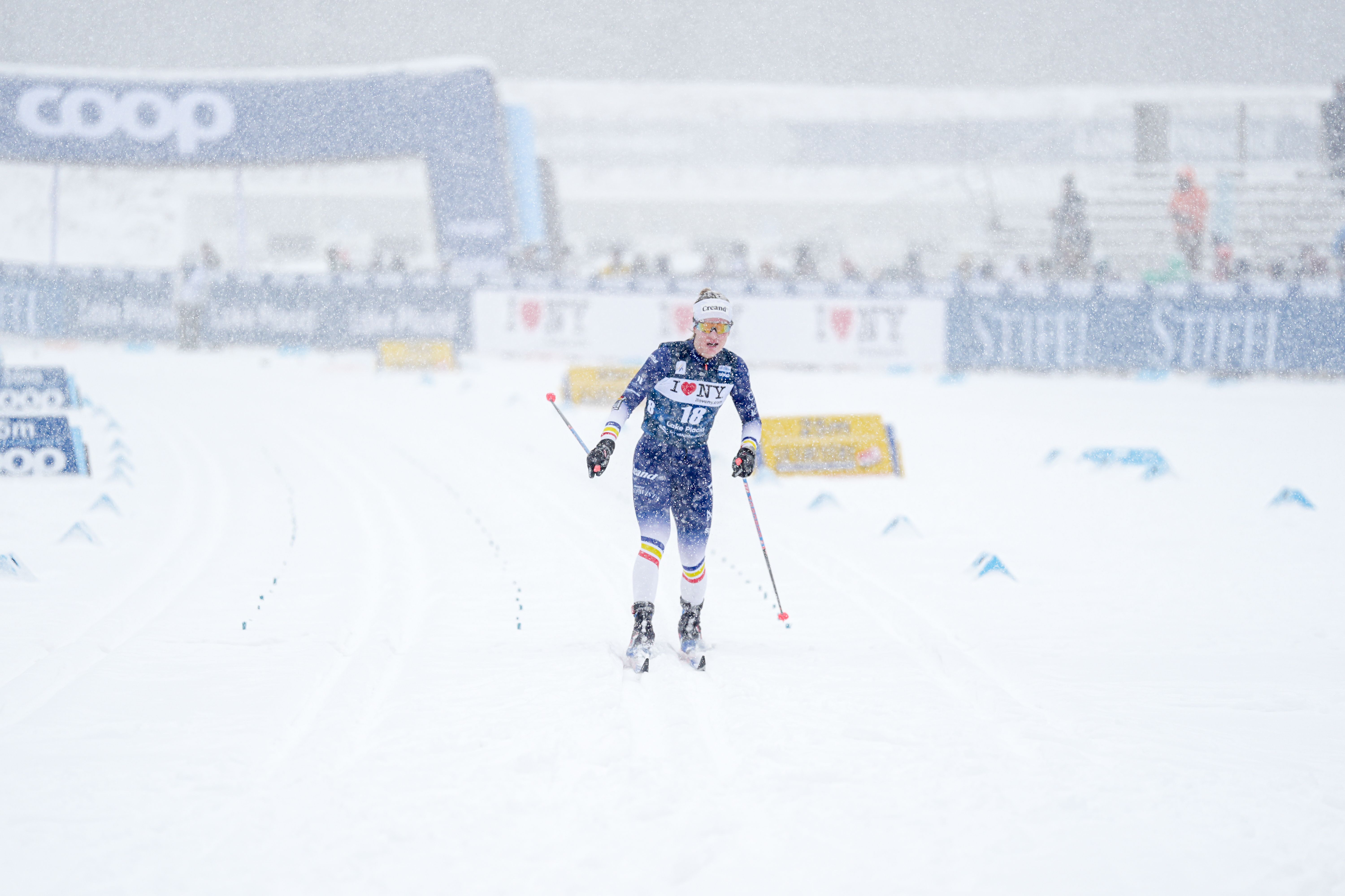 Gina del Rio, als 10km de Lake Placid.