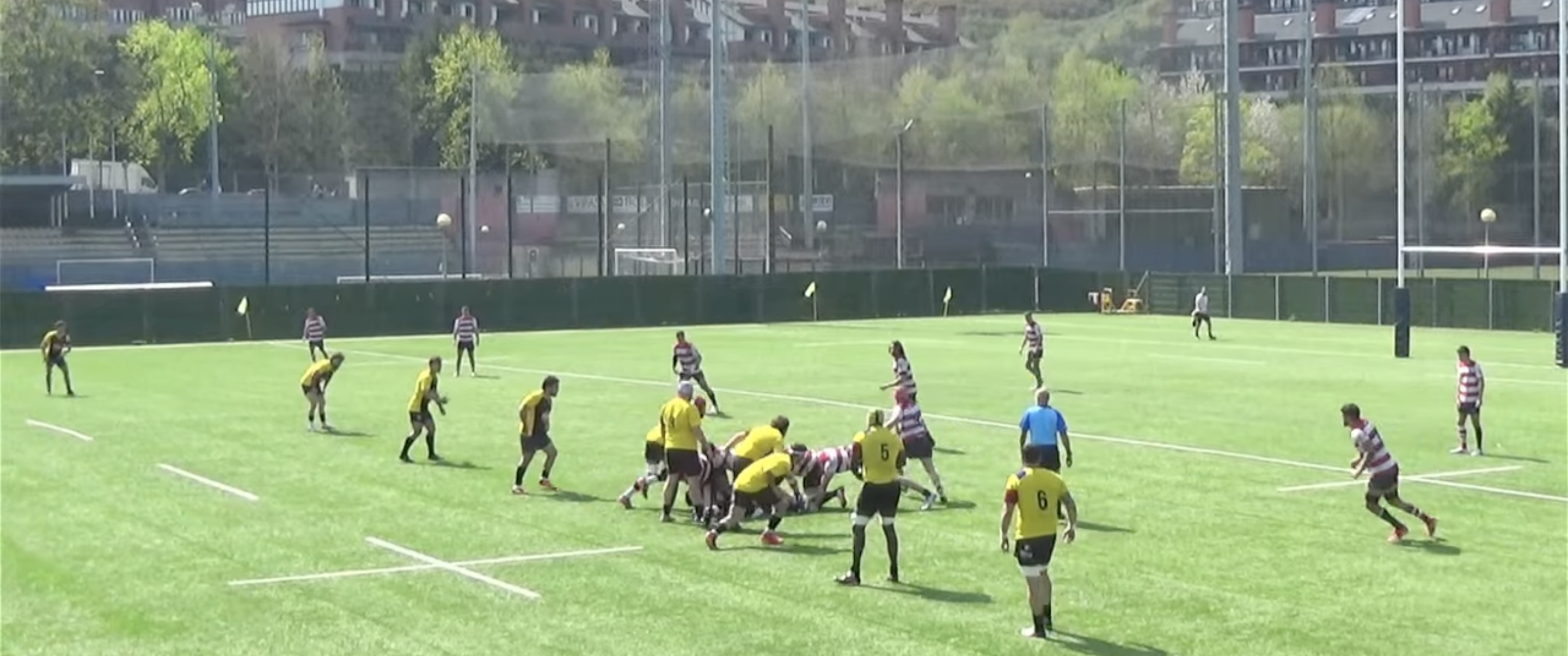 Una imatge de la retransmissió televisiva del duel entre Bilbao i Andorra. Una imatge de la retransmissió televisiva del duel entre Bilbao i Andorra.