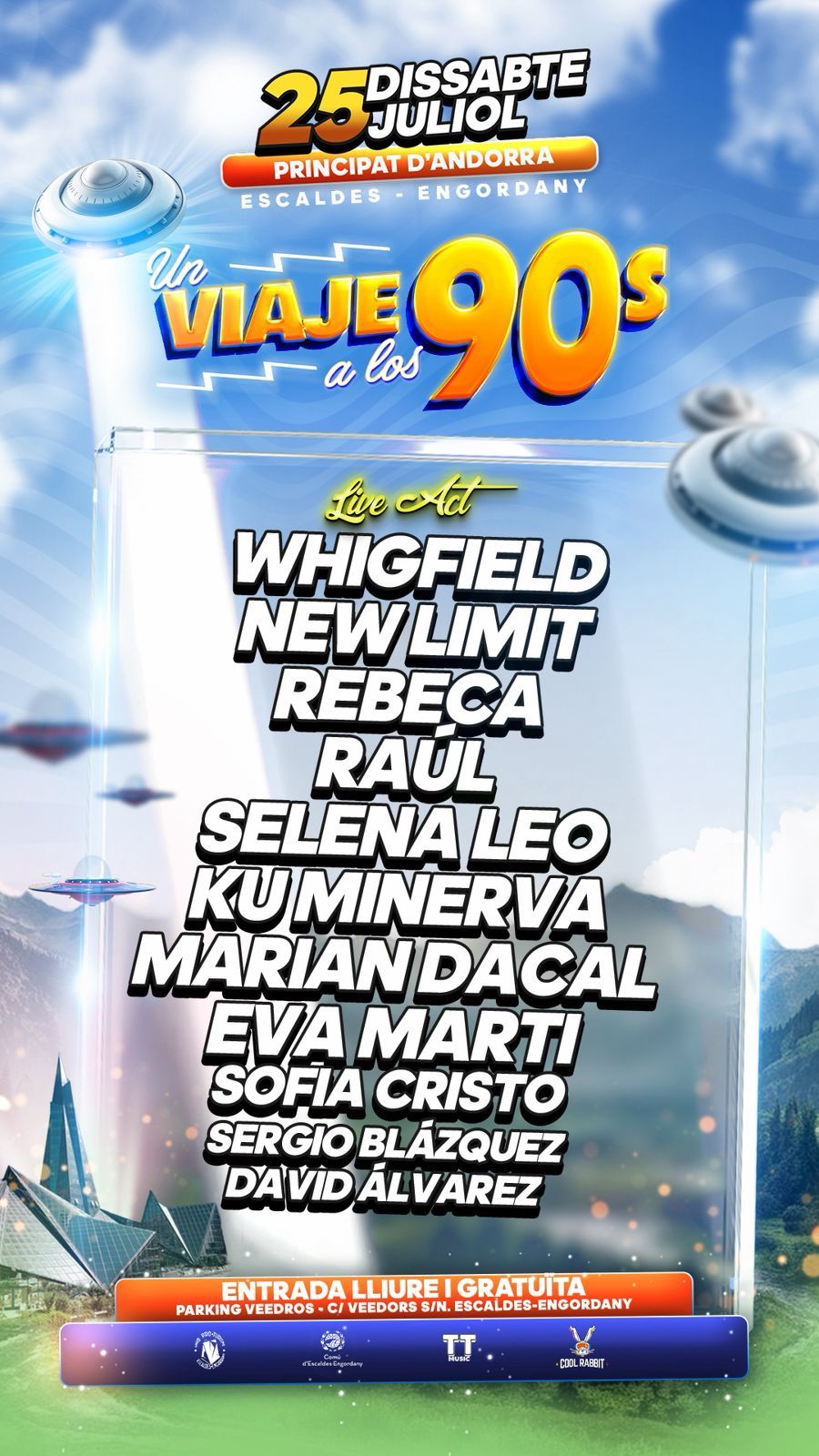 Cartell de l'espectacle 'Un viaje a los 90s'.