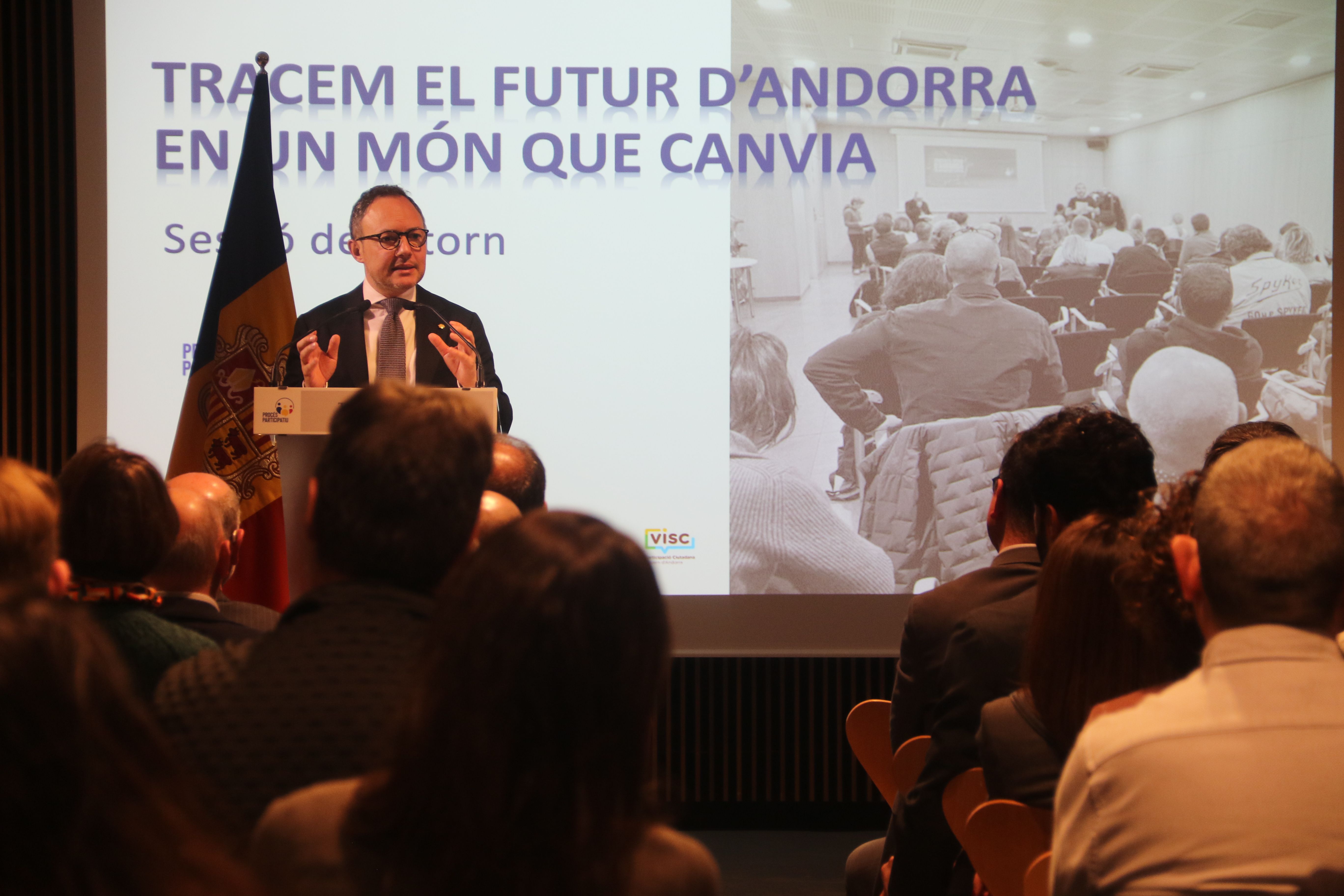 El cap de Govern en l'al·locució final.