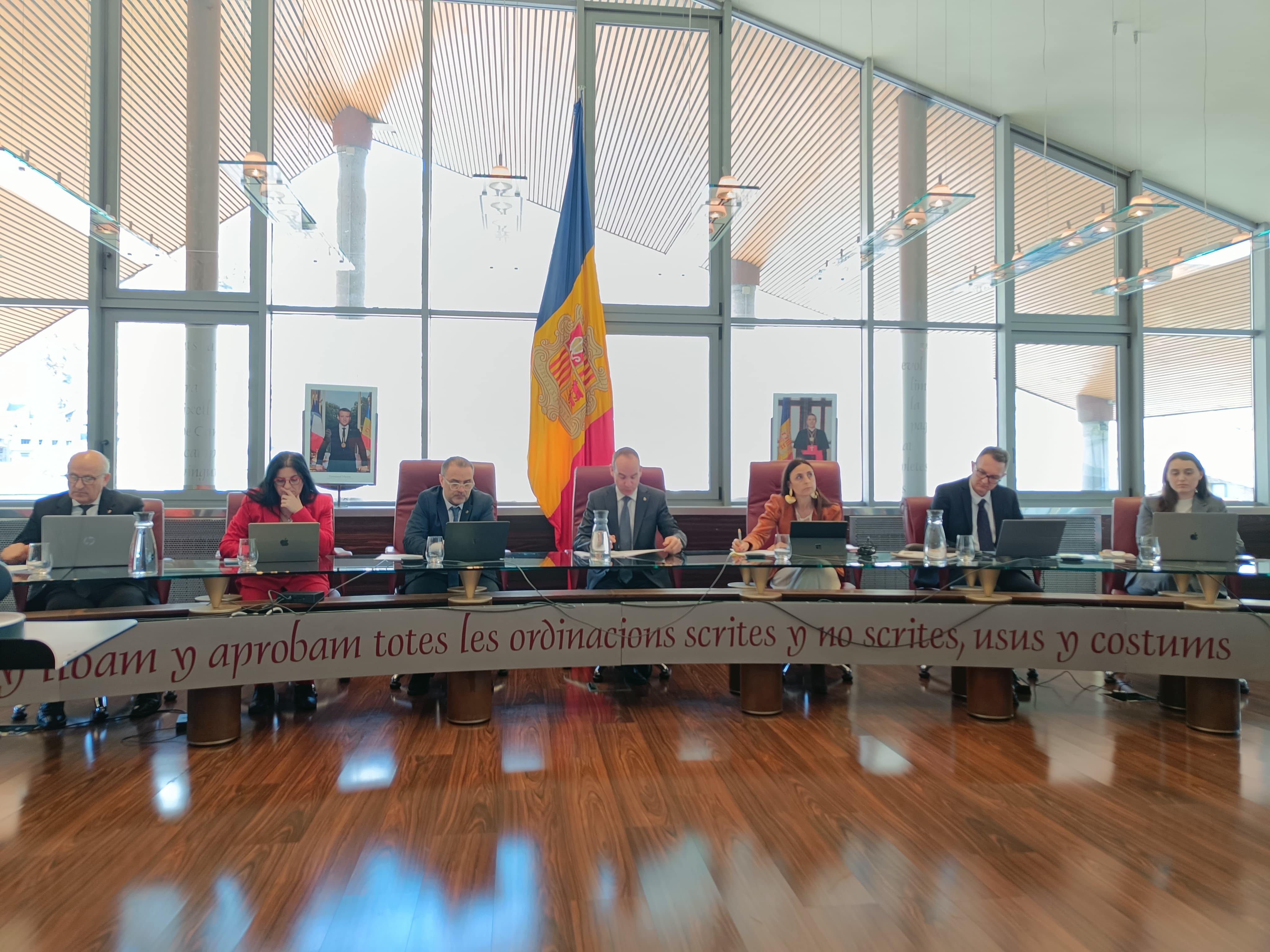 Un instant de la sessió de consell de comú d'aquest dimecres. Un instant de la sessió de consell de comú d'aquest dimecres.