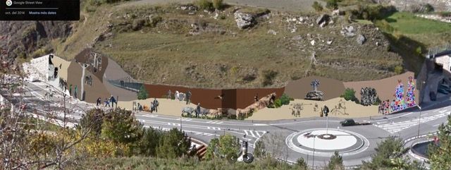 Recreació del mural Recreació del mural