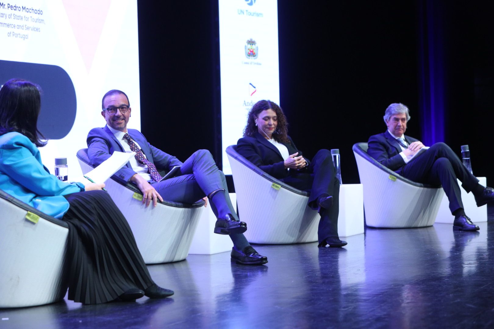 Un instant de la primera jornada del Congrés mundial de Turisme de neu, muntanya i benestar.