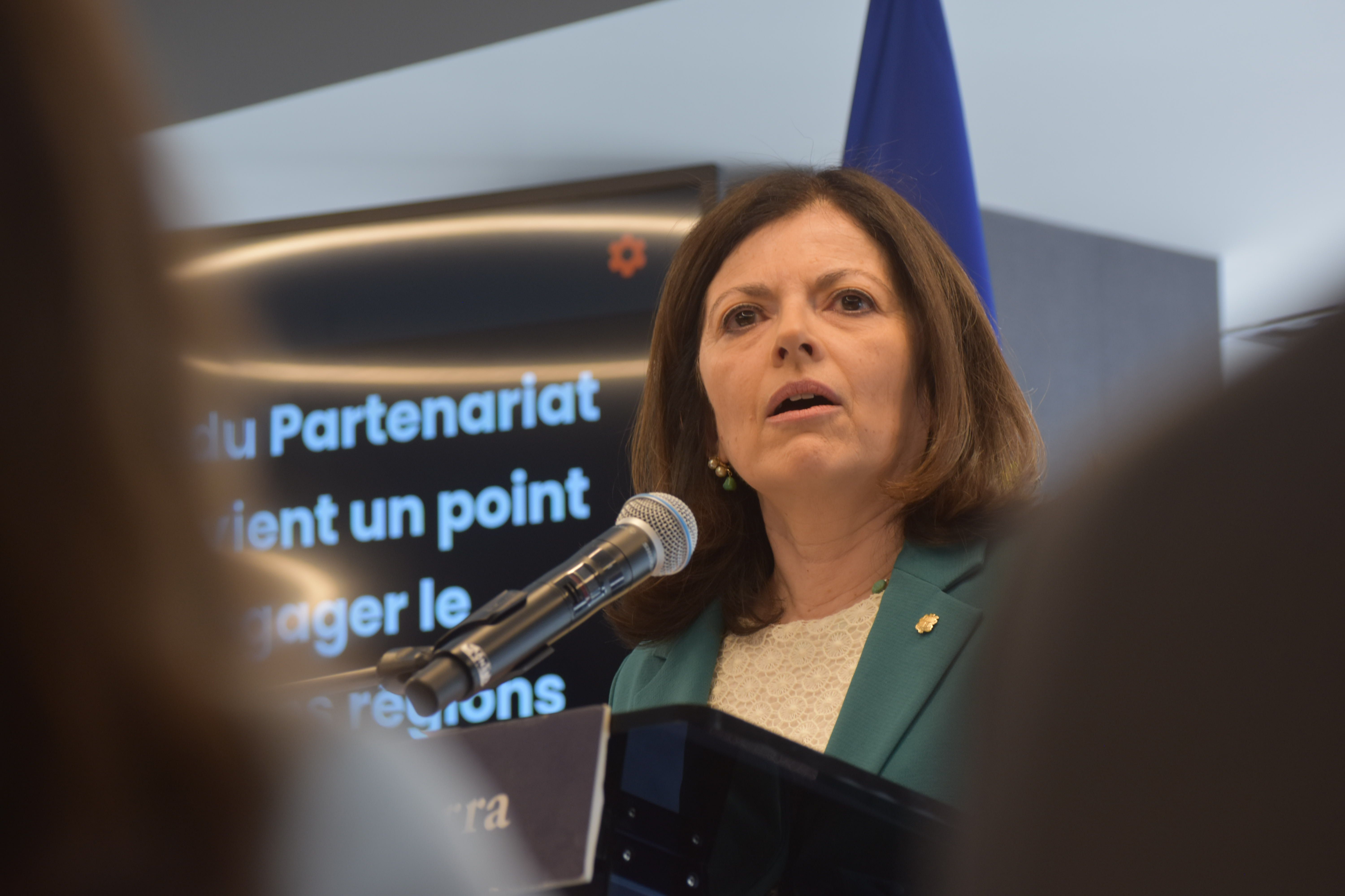 Imma Tor, durant la seva intervenció. Imma Tor, durant la seva intervenció.