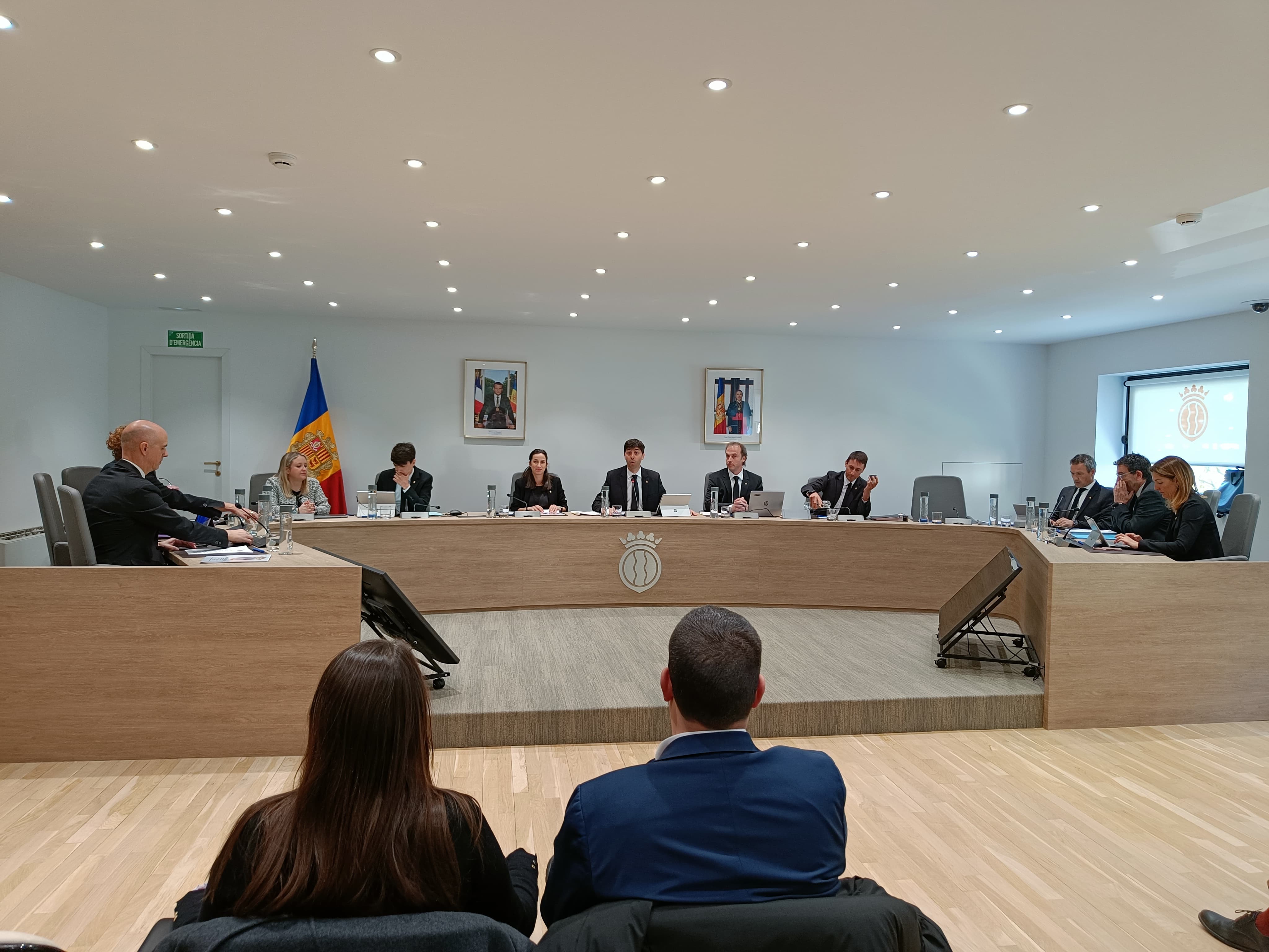 Un instant de la sessió de consell de comú d'aquest dijous a Andorra la Vella. Un instant de la sessió de consell de comú d'aquest dijous a Andorra la Vella.