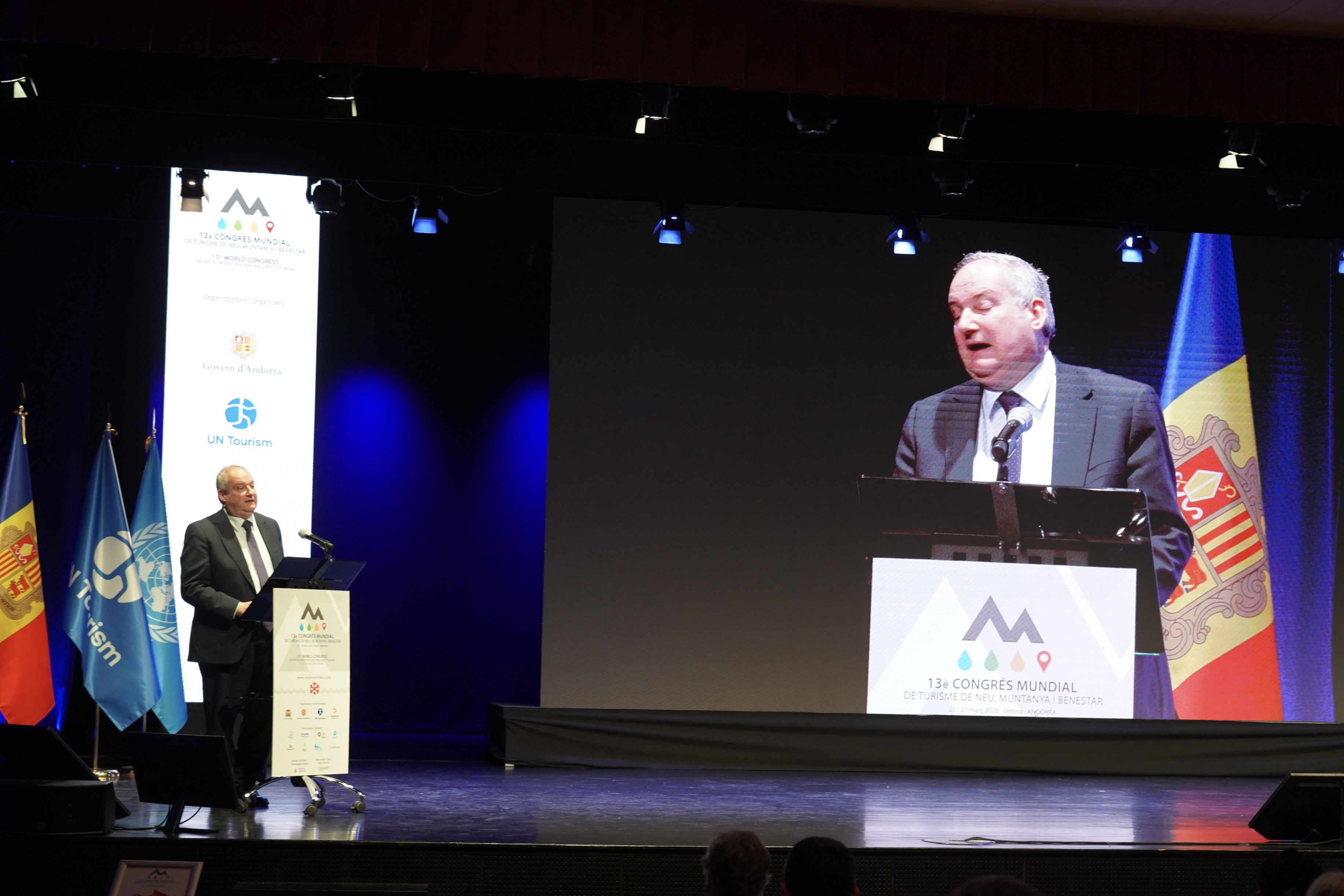 El ministre de Turisme espanyol durant la seva intervenció.