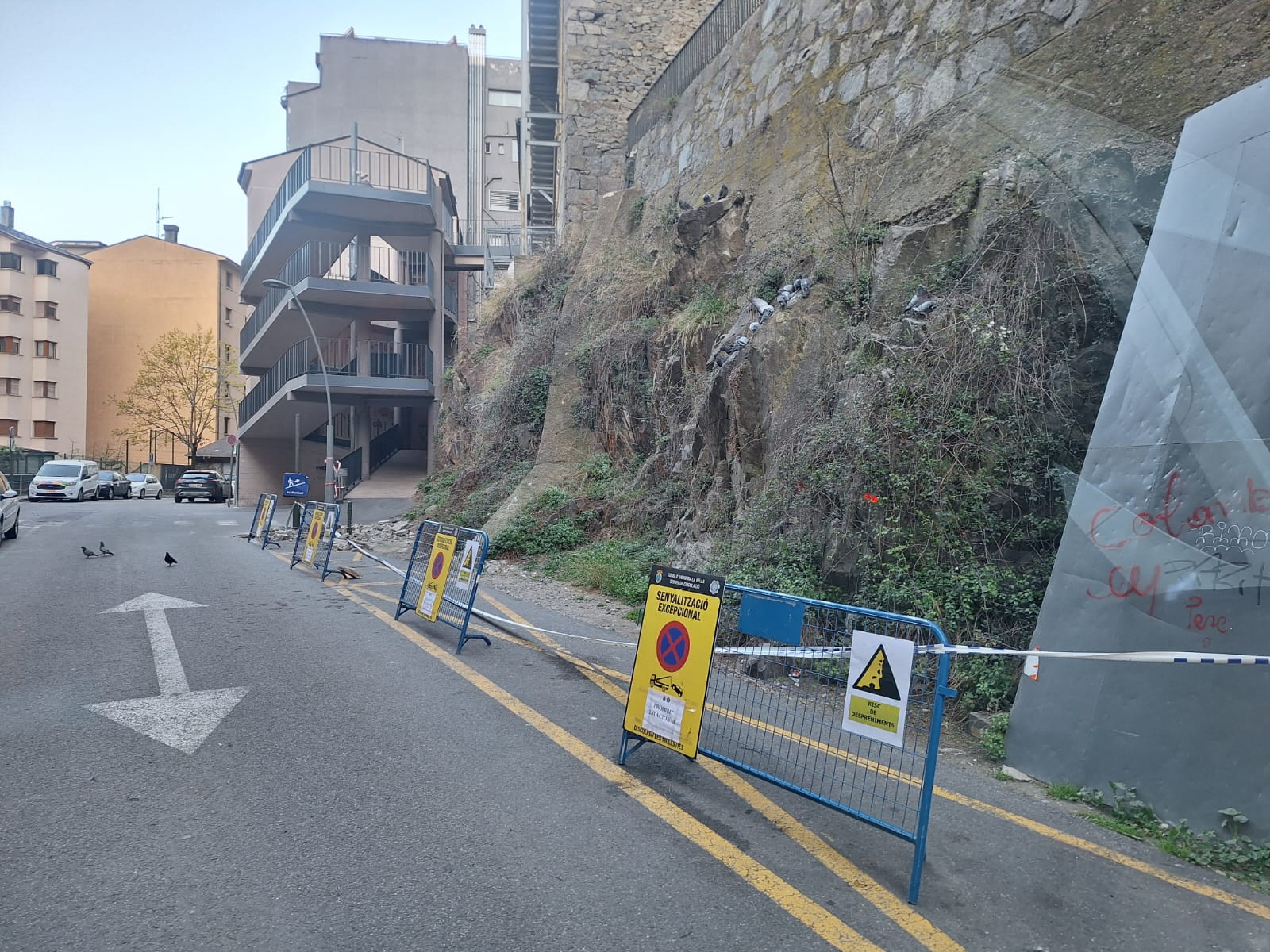 La senyalització que impedeix estacionar per prudència.