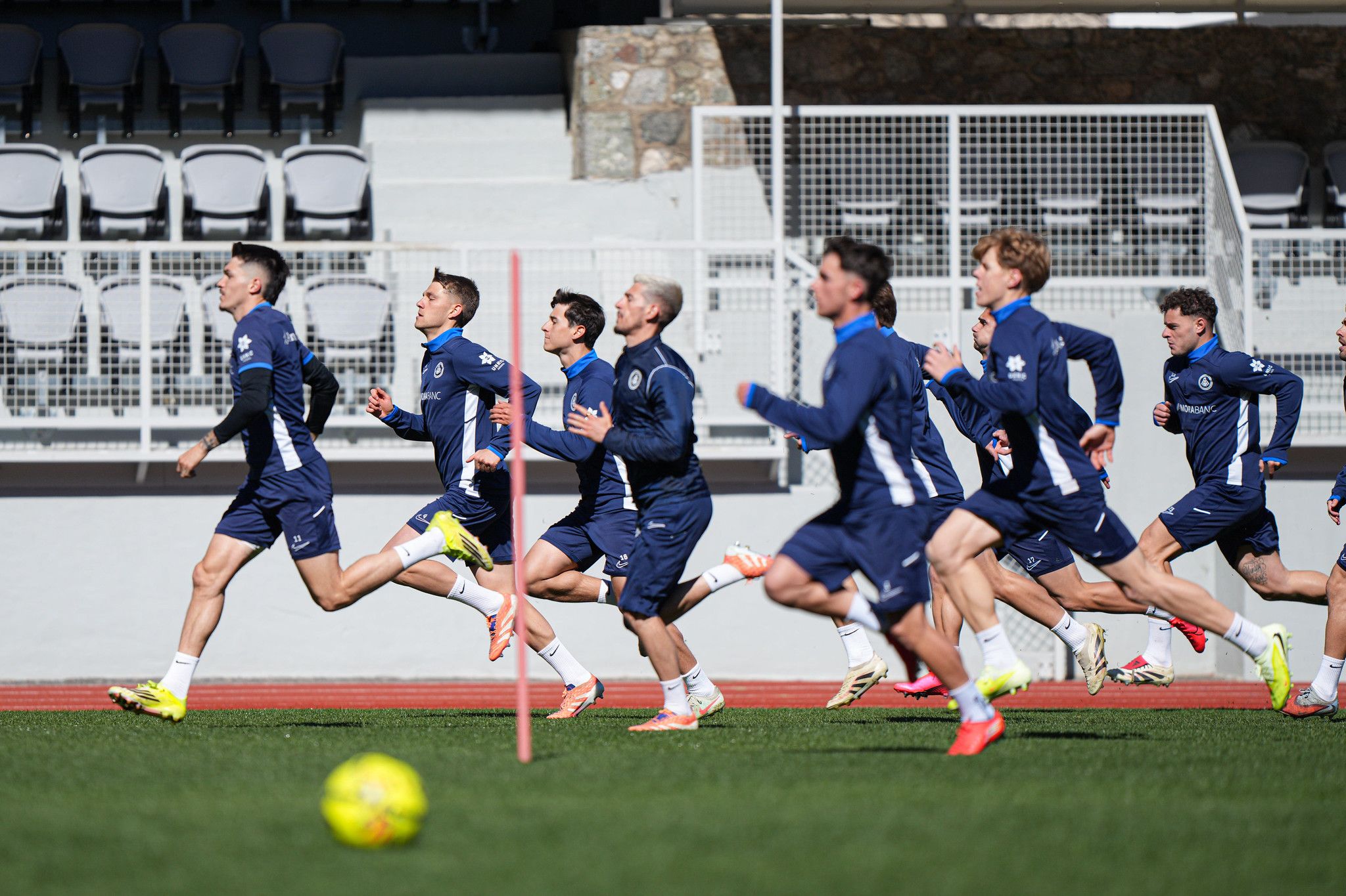 L'equip va entrenar-se aquest divendres a Andorra abans de visitar a la Cultural. L'equip va entrenar-se aquest divendres a Andorra abans de visitar a la Cultural.