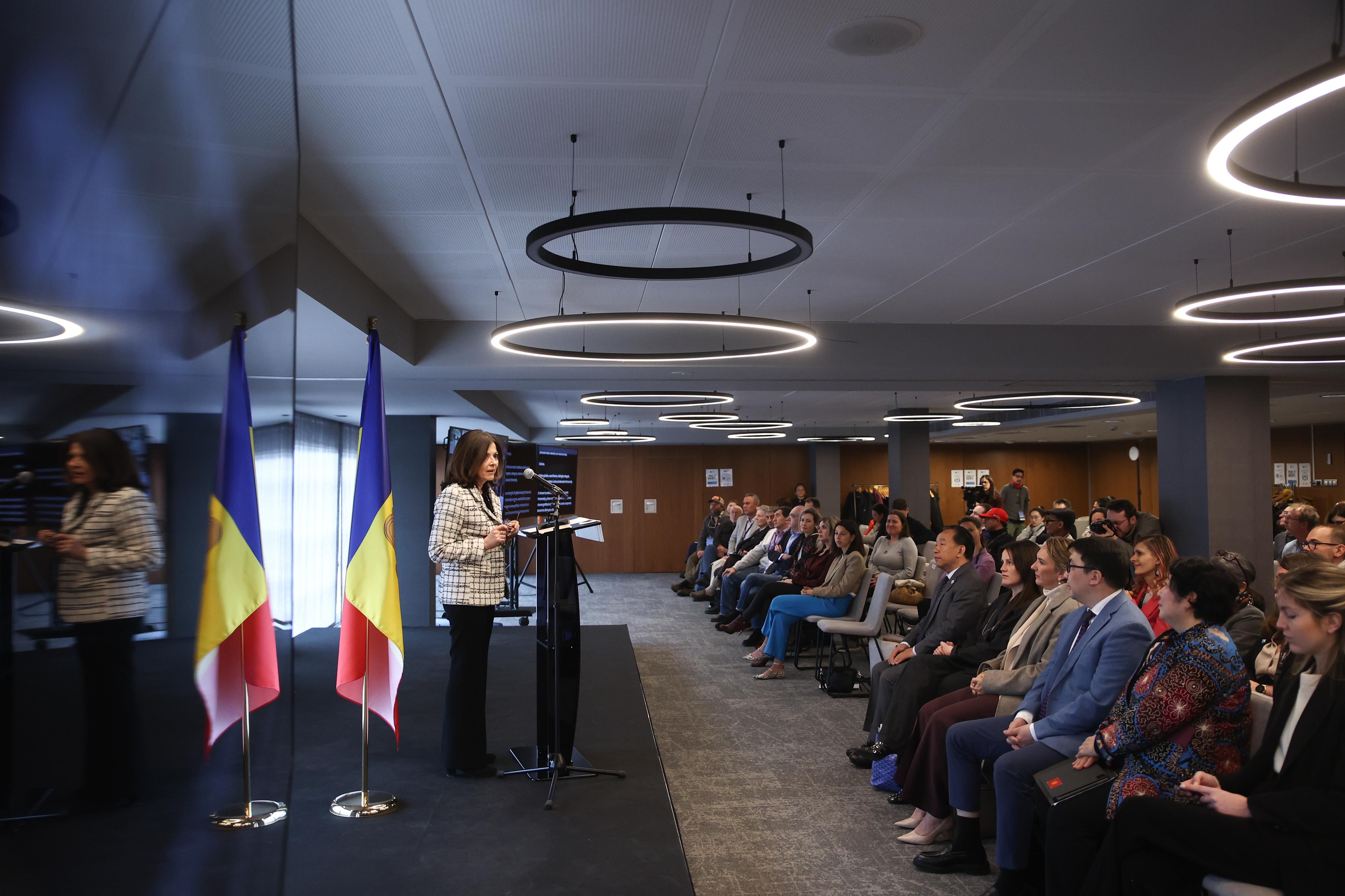 La ministra Imma Tor durant el discurs de cloenda. La ministra Imma Tor durant el discurs de cloenda.
