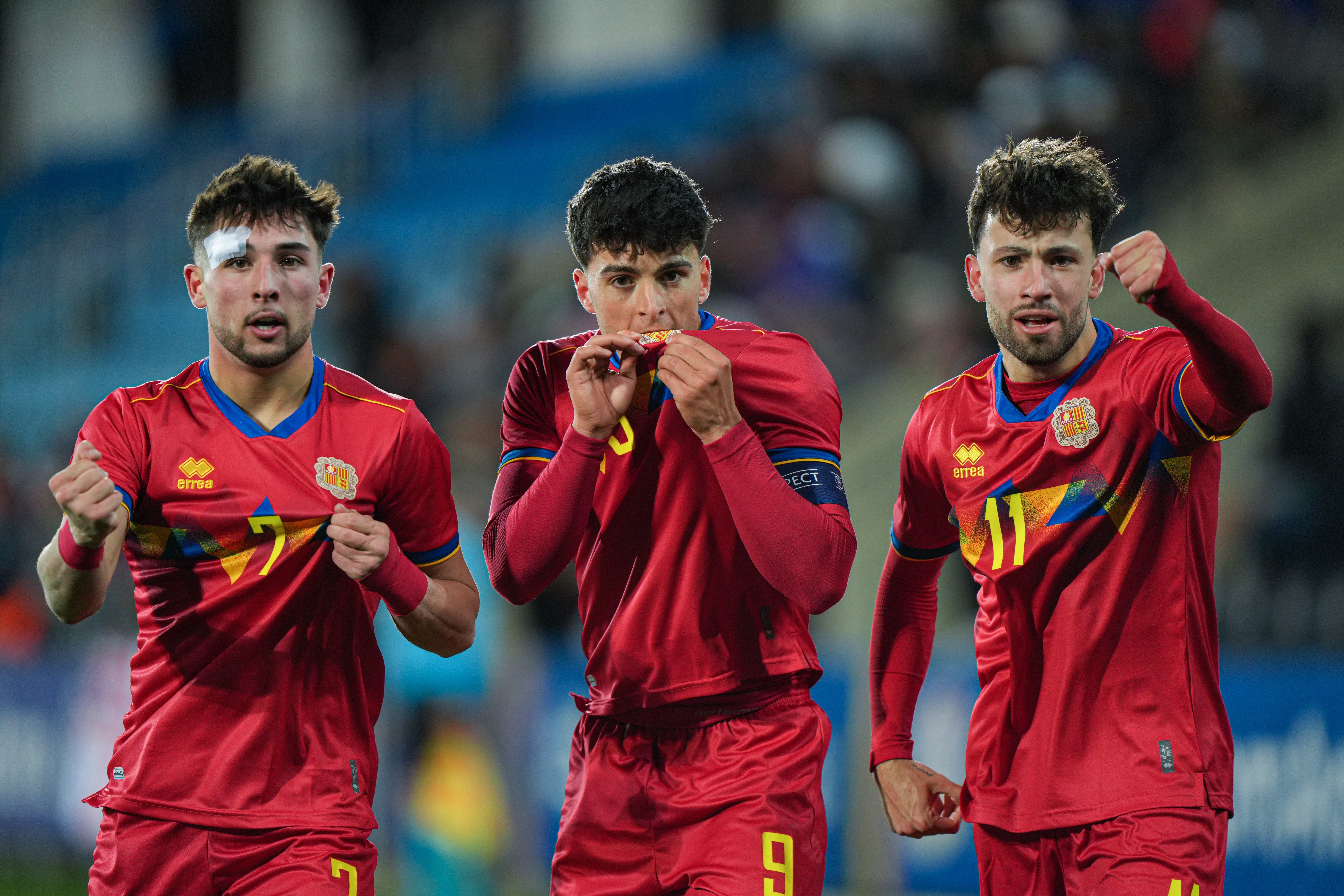 La selecció sub-21 d’Andorra aconsegueix un empat meritori contra Anglaterra a l’Estadi Nacional (1-1).