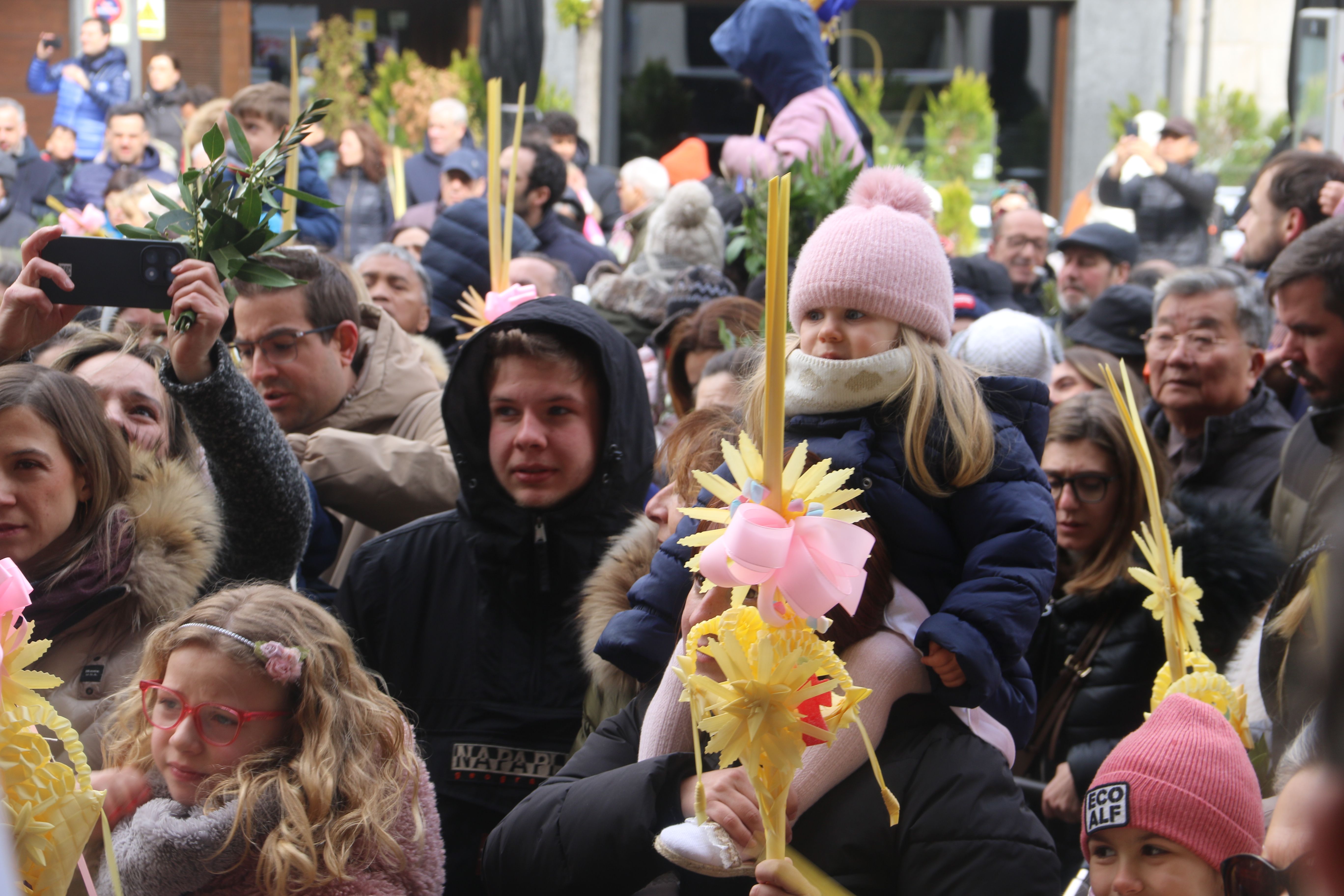 Detalls de la benedicció del Ram a Andorra la Vella. Detalls de la benedicció del Ram a Andorra la Vella.
