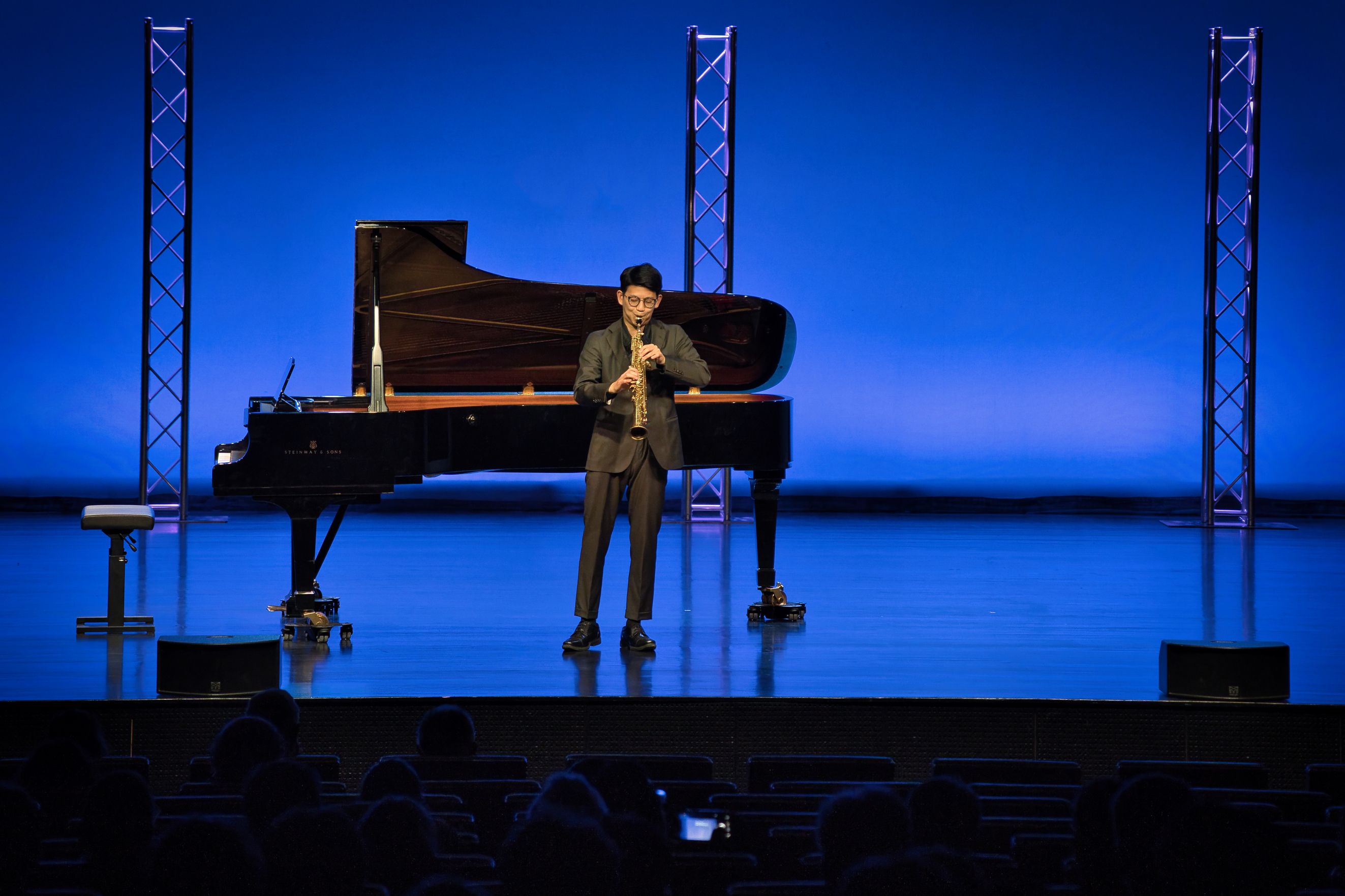 Wataru Hirai en plena interpretació.