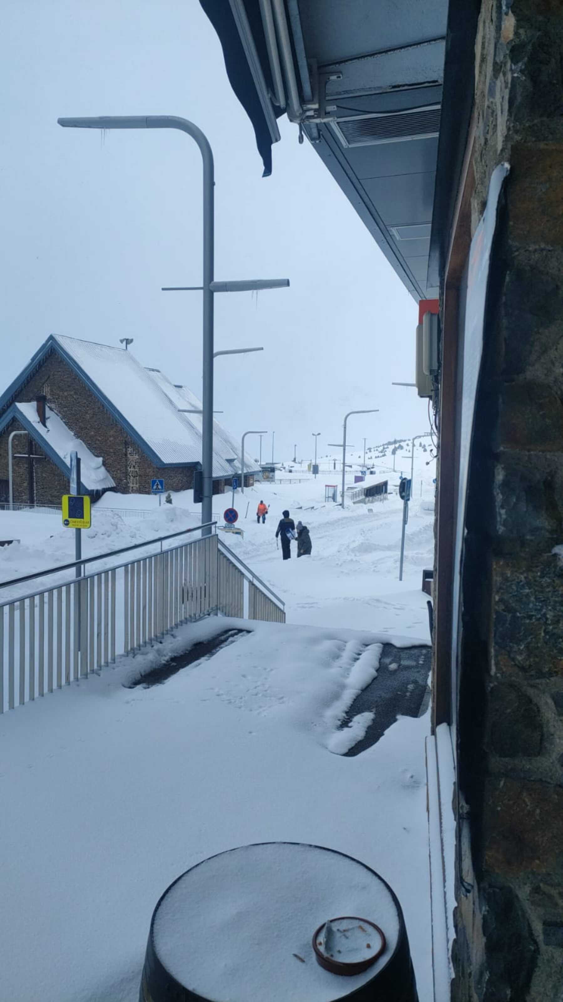 Una imatge del Pas de la Casa d'aquest matí.