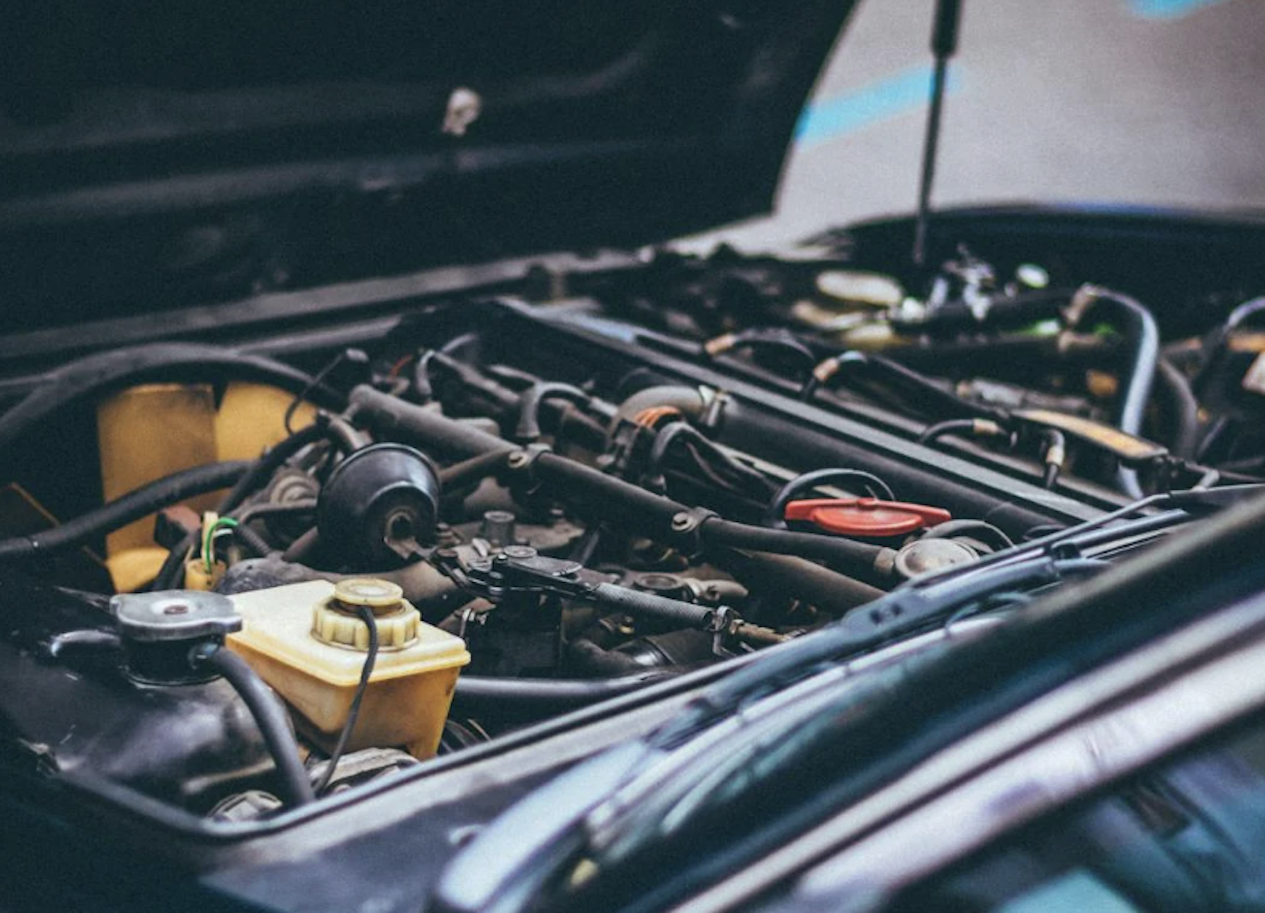 El motor d’un vehicle.