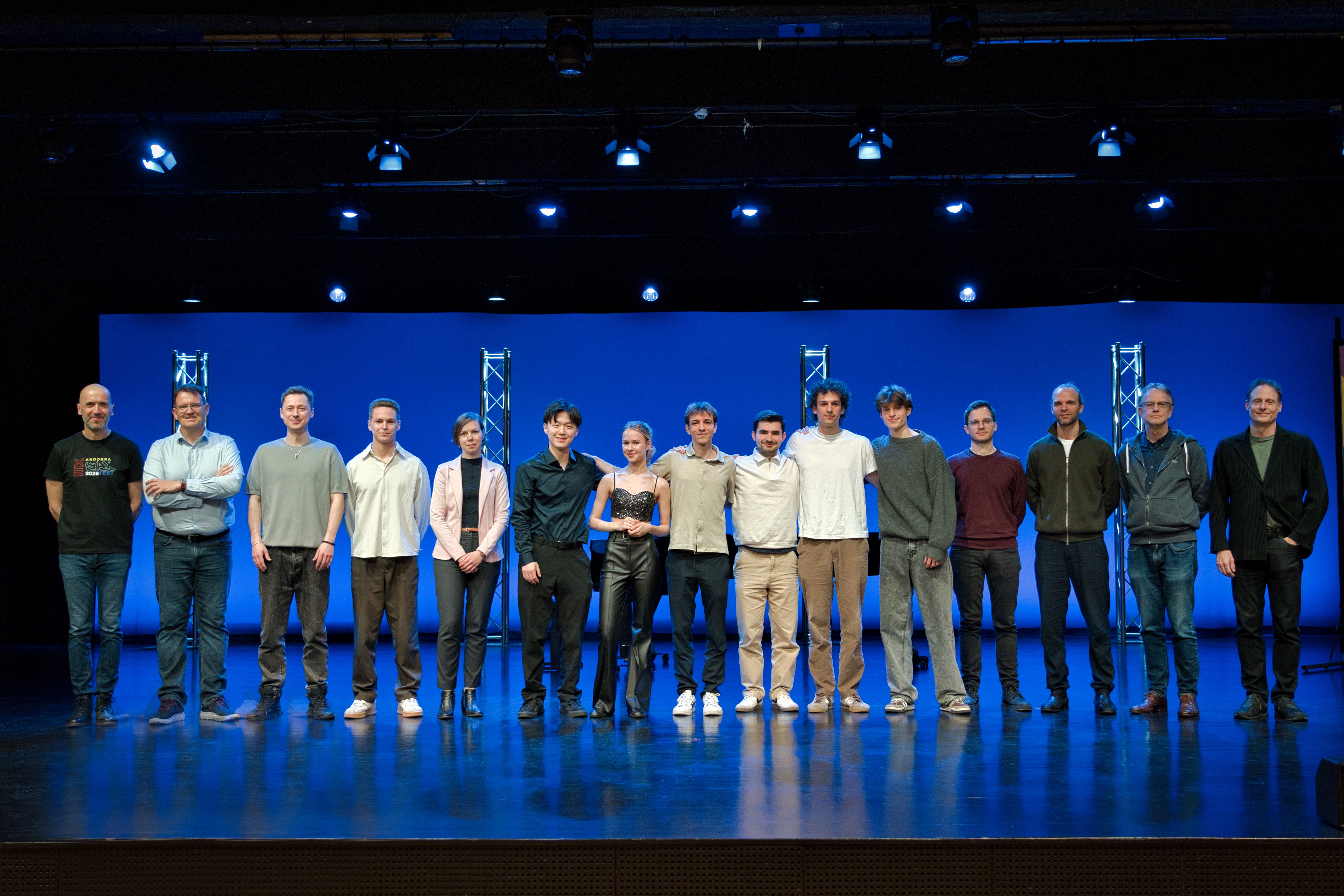 Els sis finalistes Solo Sax Competition 2026.