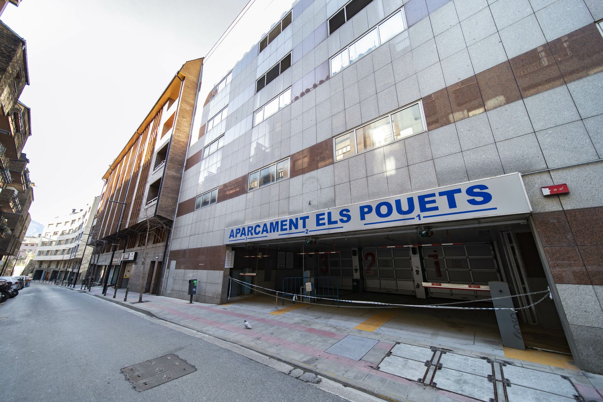 Imatge d'arxiu de l'aparcament dels Pouets. Imatge d'arxiu de l'aparcament dels Pouets.