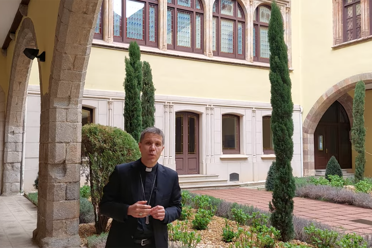 Josep-Lluís Serrano Pentinat, durant el missatge.