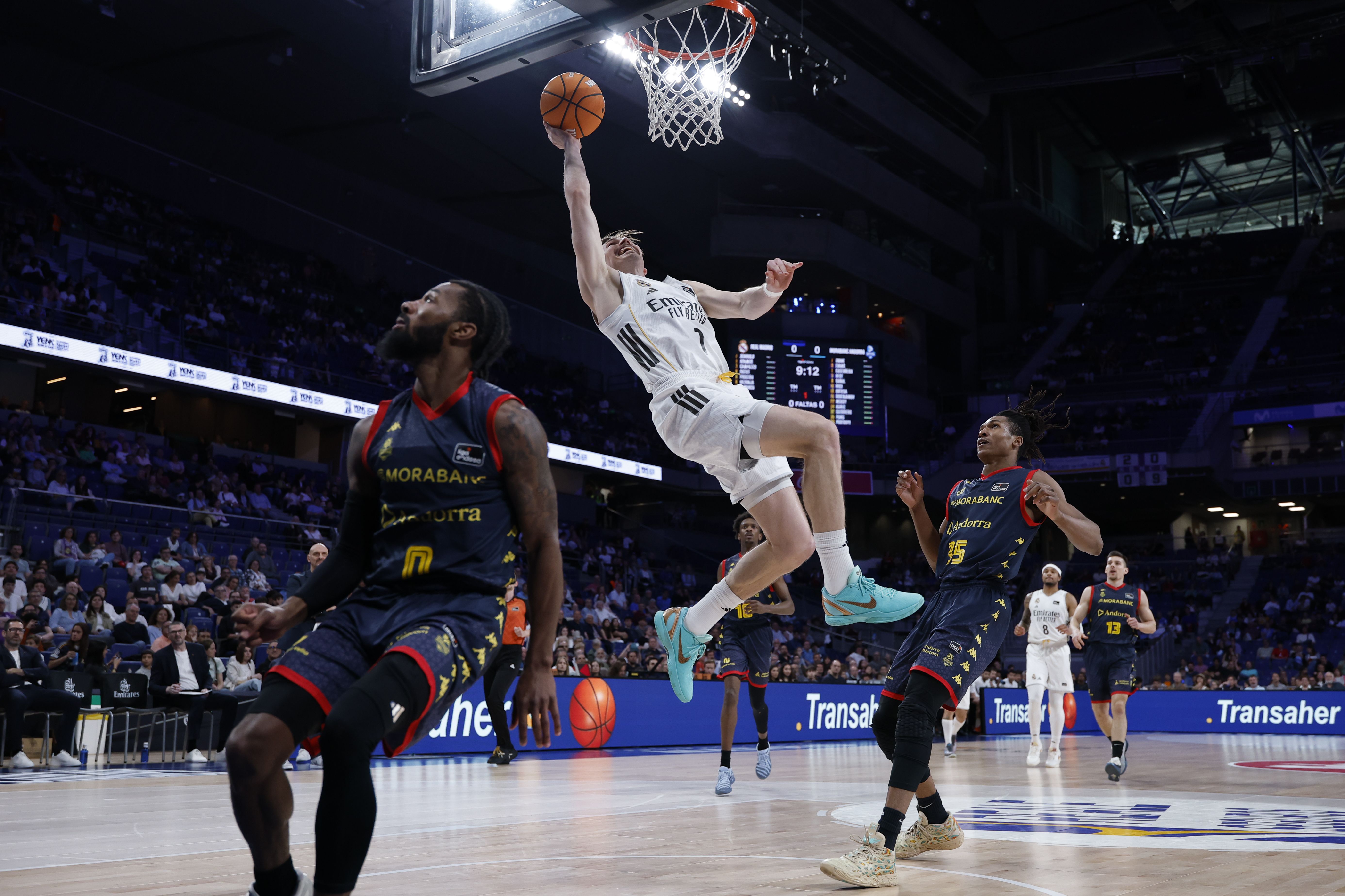 El Reial Madrid ha aconseguit remuntar fins a divuit punts de l'Andorra. 