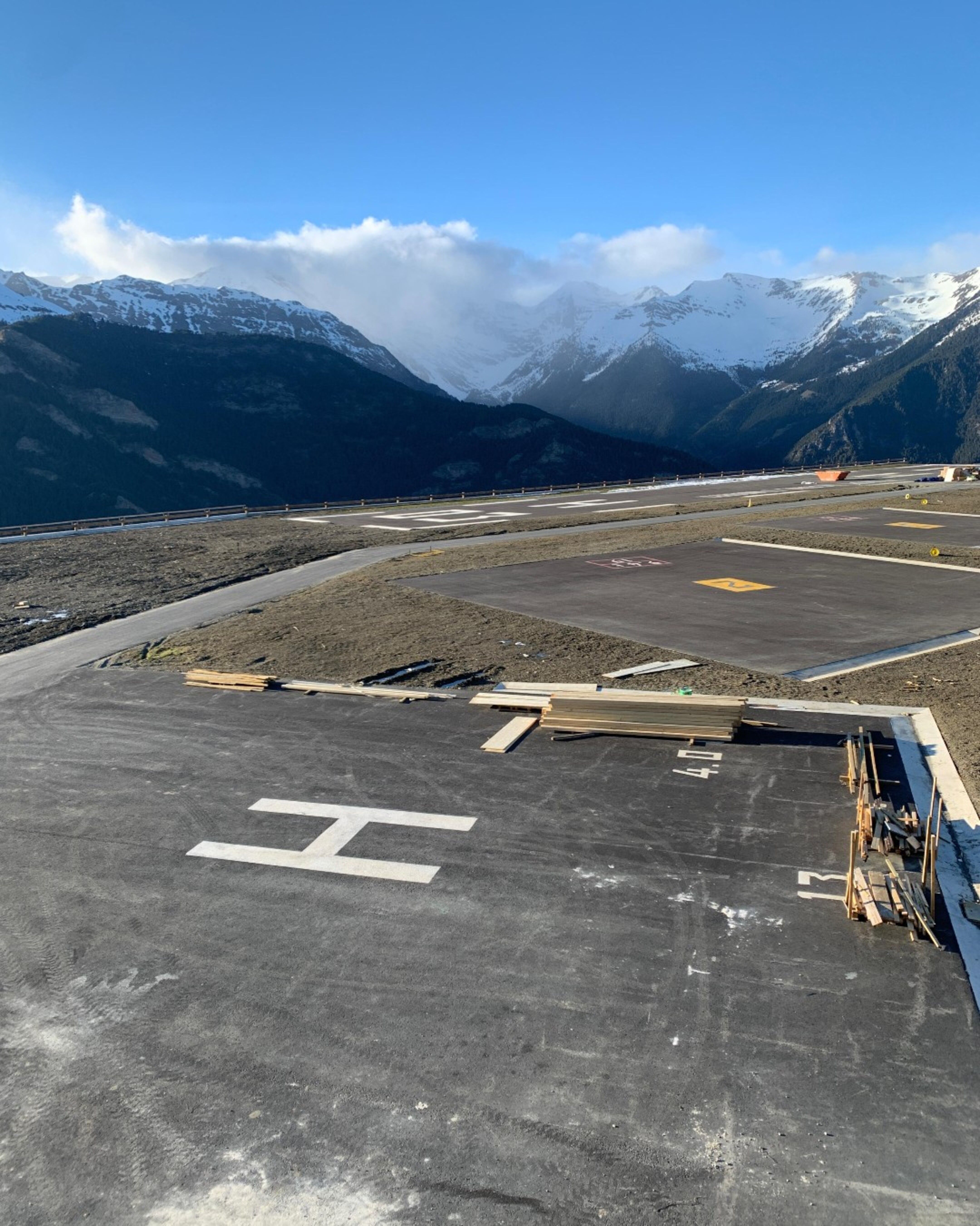 Estat recent de les obres. Estat recent de les obres.