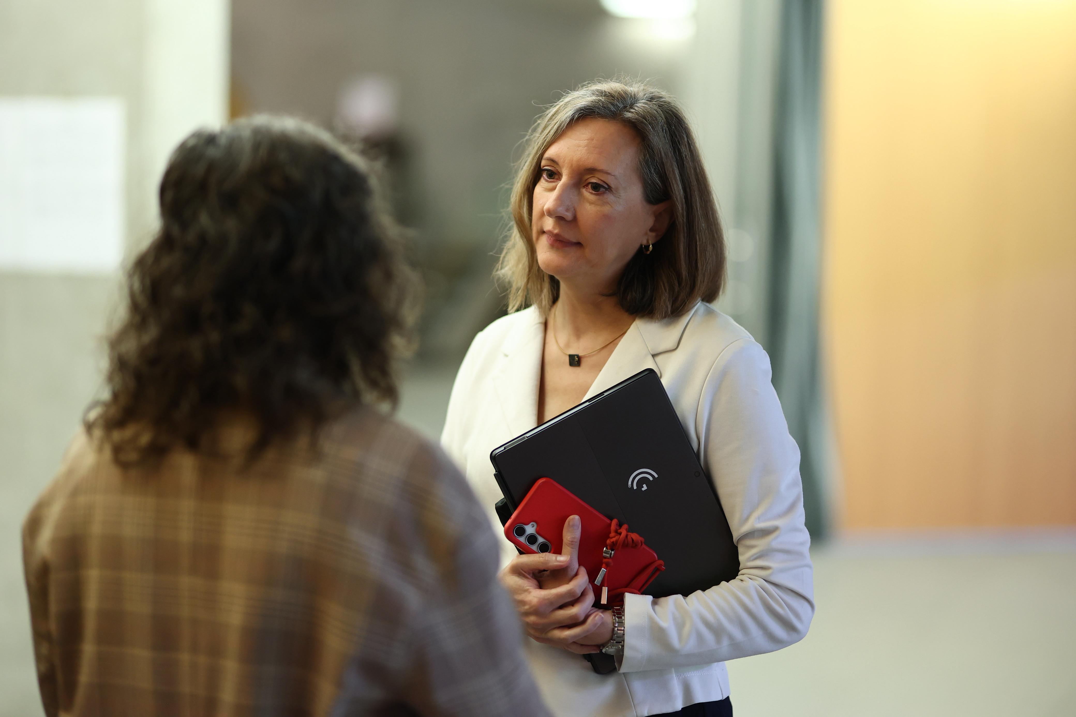 La consellera Maria Àngels Aché al Consell General.