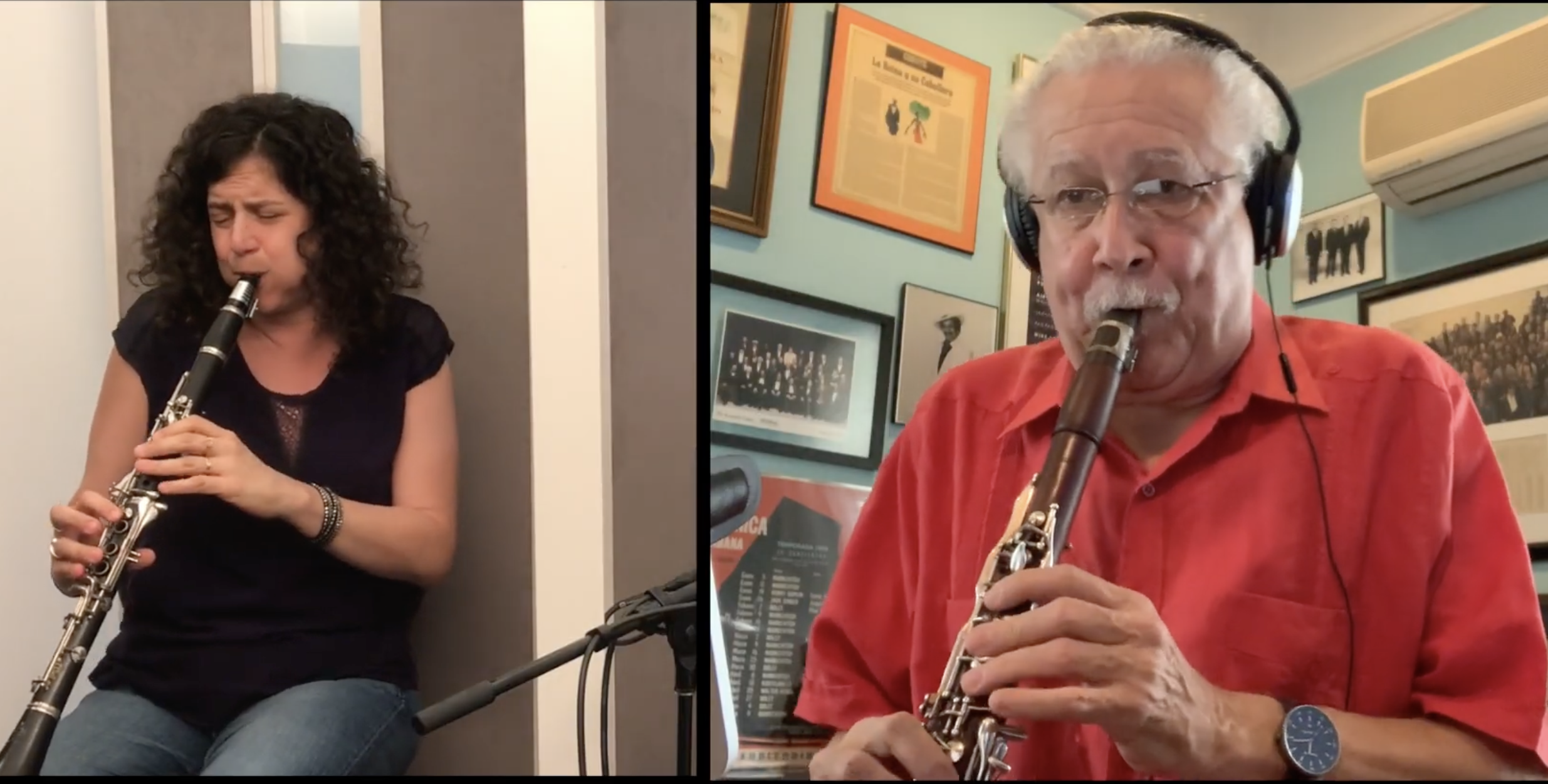 Anat Cohen i Paquito D'Rivera. Anat Cohen i Paquito D'Rivera.