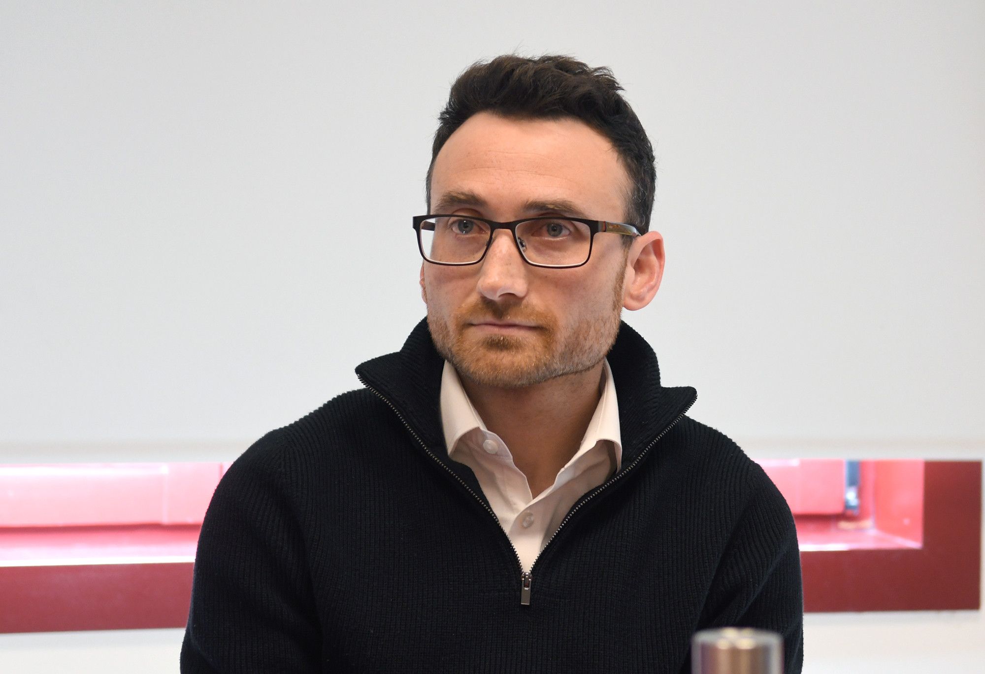 Johnston durant la presentació del programa Faber. // SFGA/JAViladot