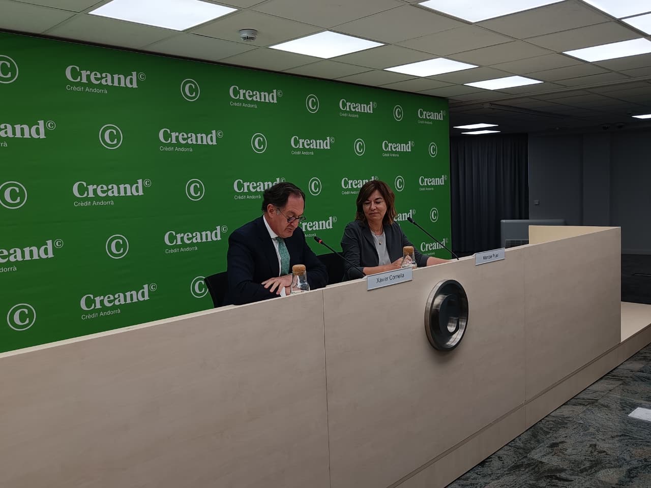 Cornella i Pujol durant la presentació de la Trobada Empresarial al Pirineu.