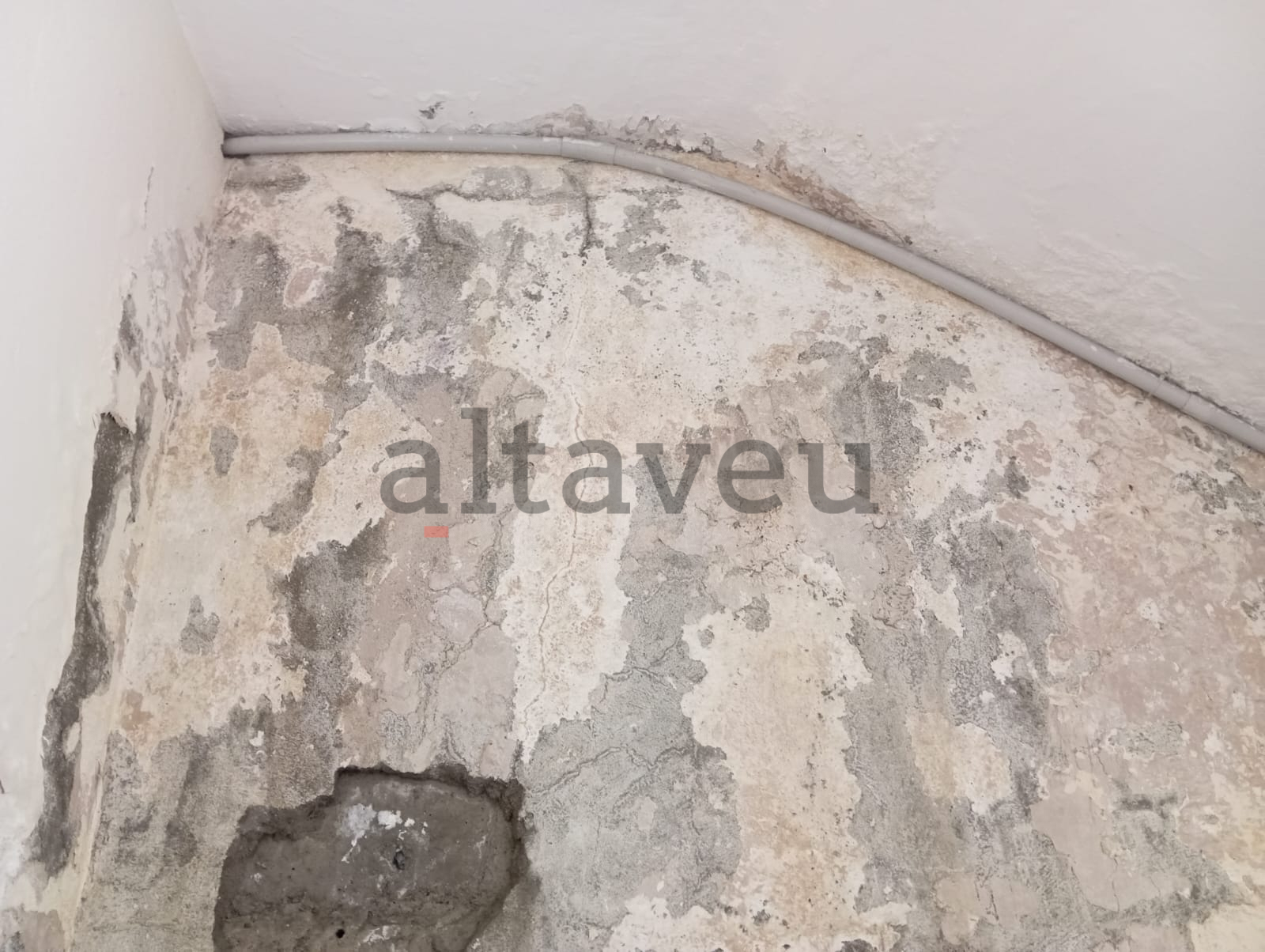 Humitats en un dels replans.